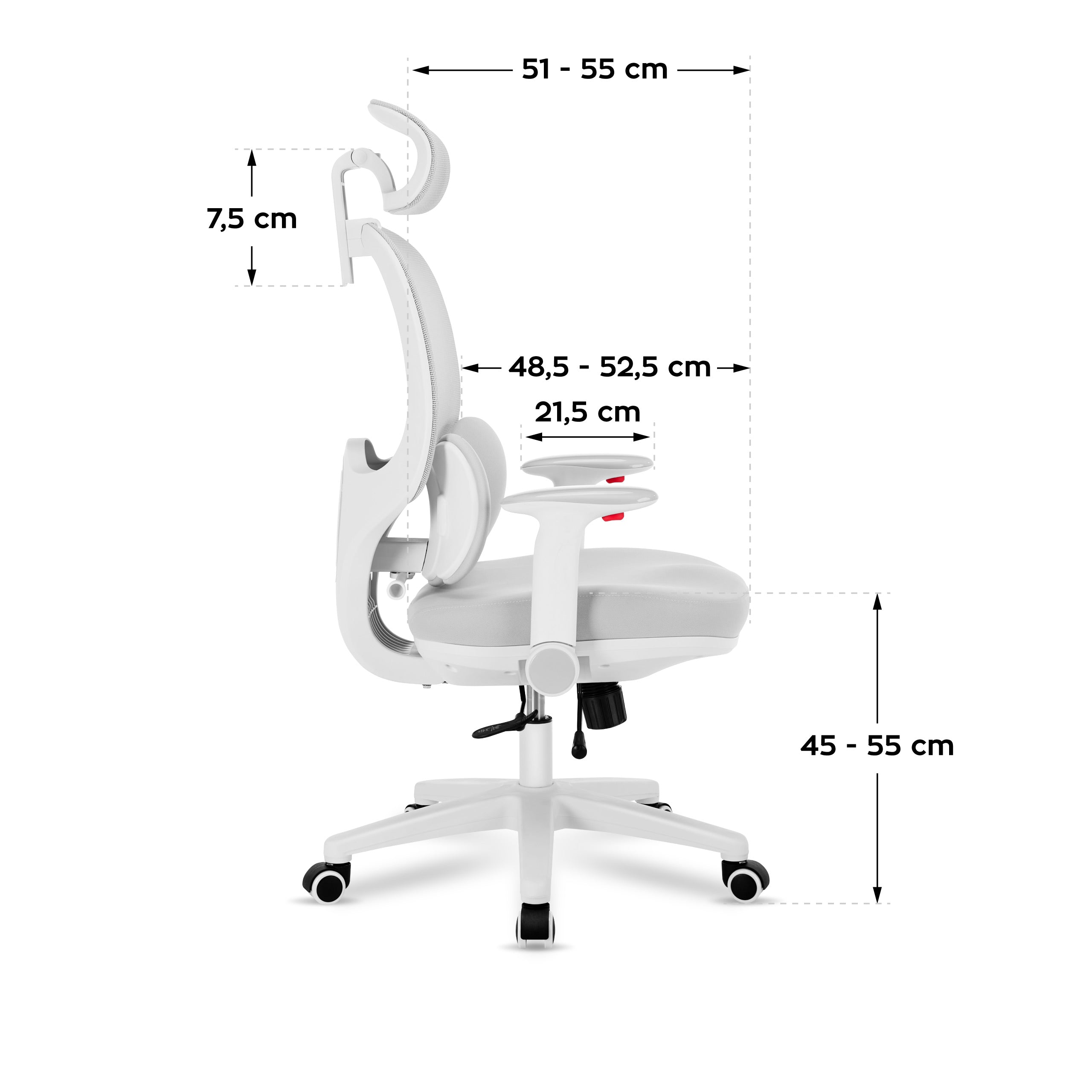 Ergonomiška vaikiška kėdutė "Mark Adler Junior 6.3 Grey