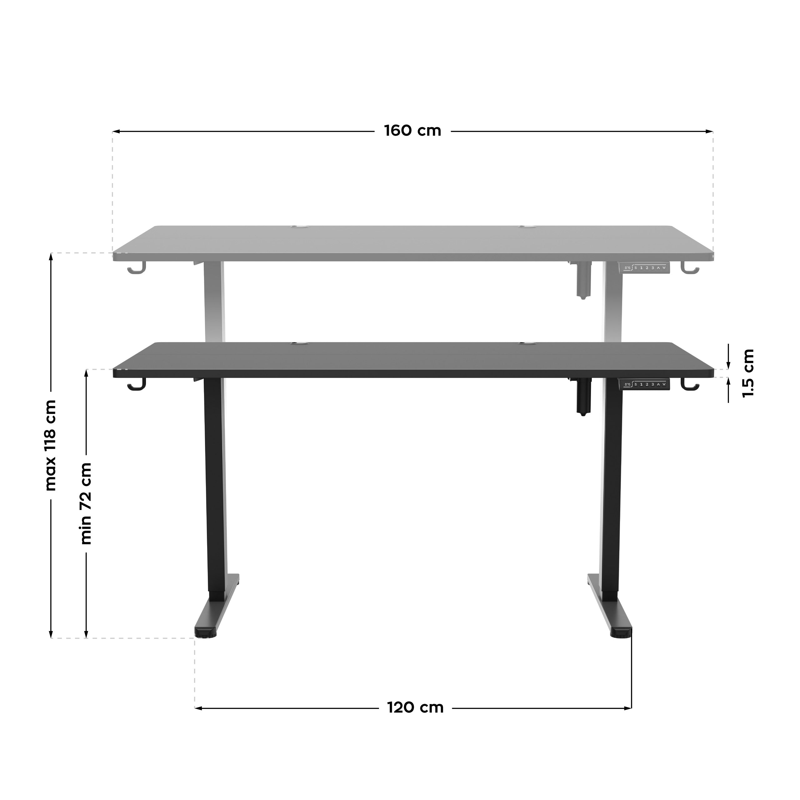 Mark Adler Leader 7.6 Elektrinis stalas Black