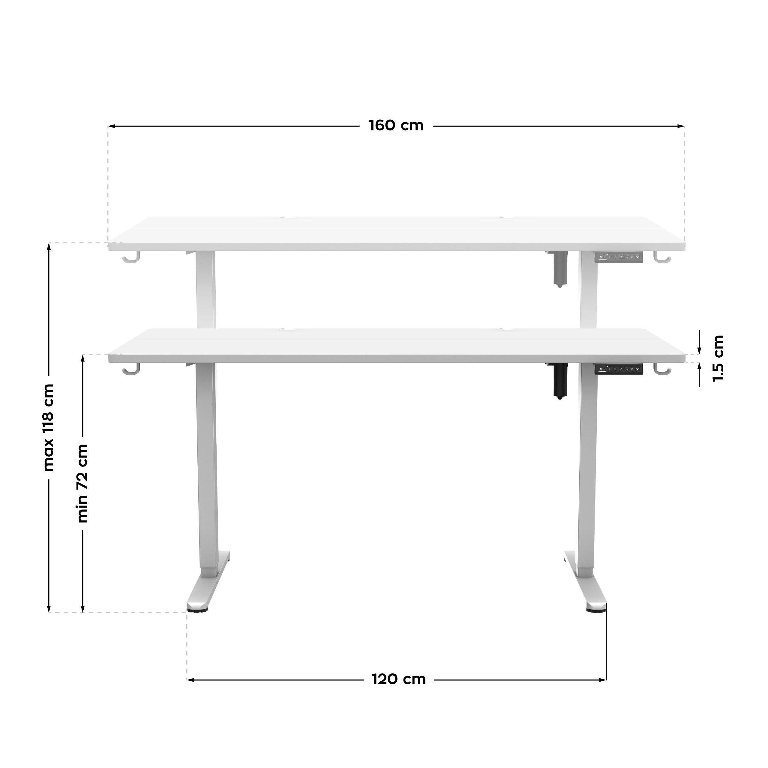 Mark Adler Leader 7.6 Elektrinis stalas White