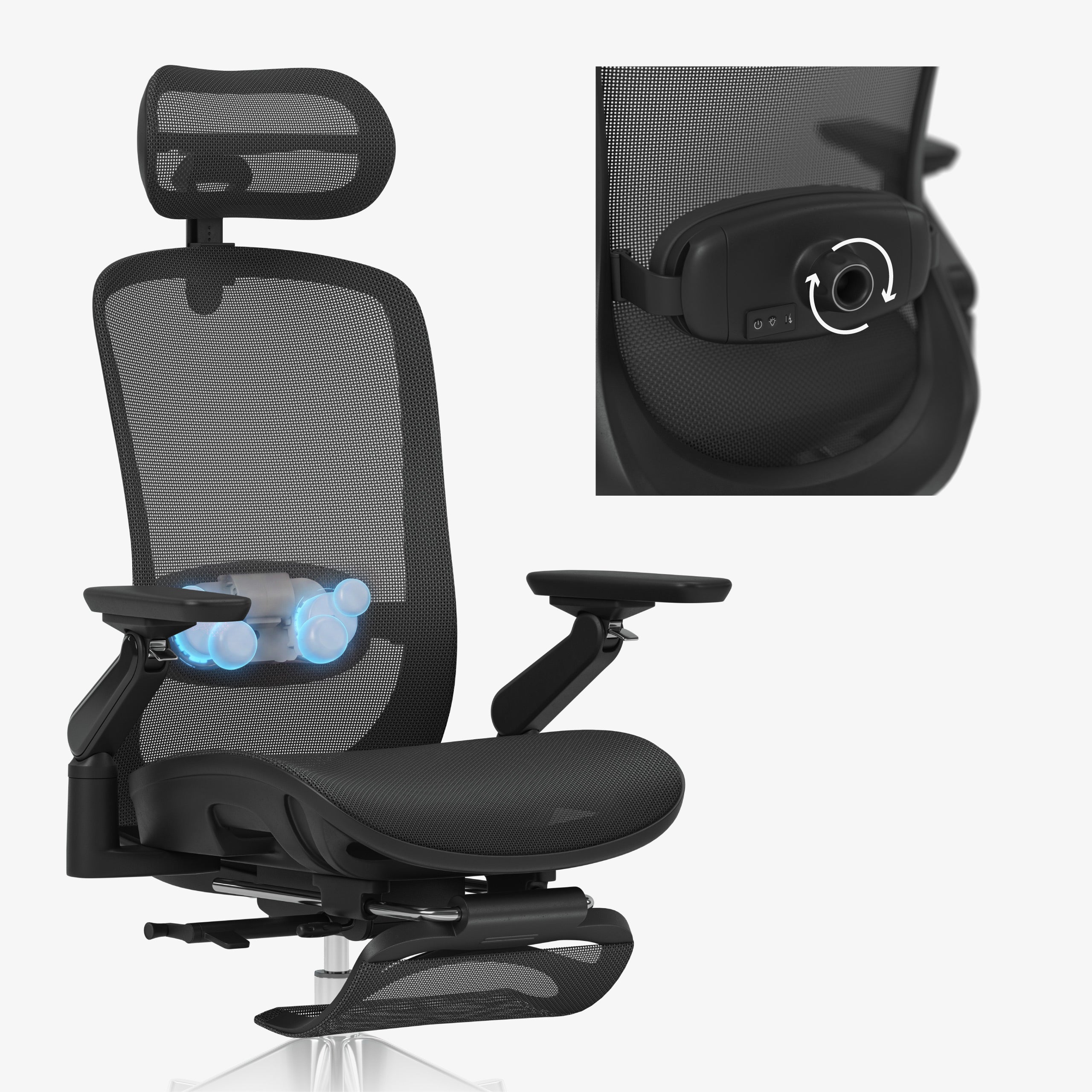 Ergonominė masažinė kėdė Mark Adler Leadpro 8.7 Black