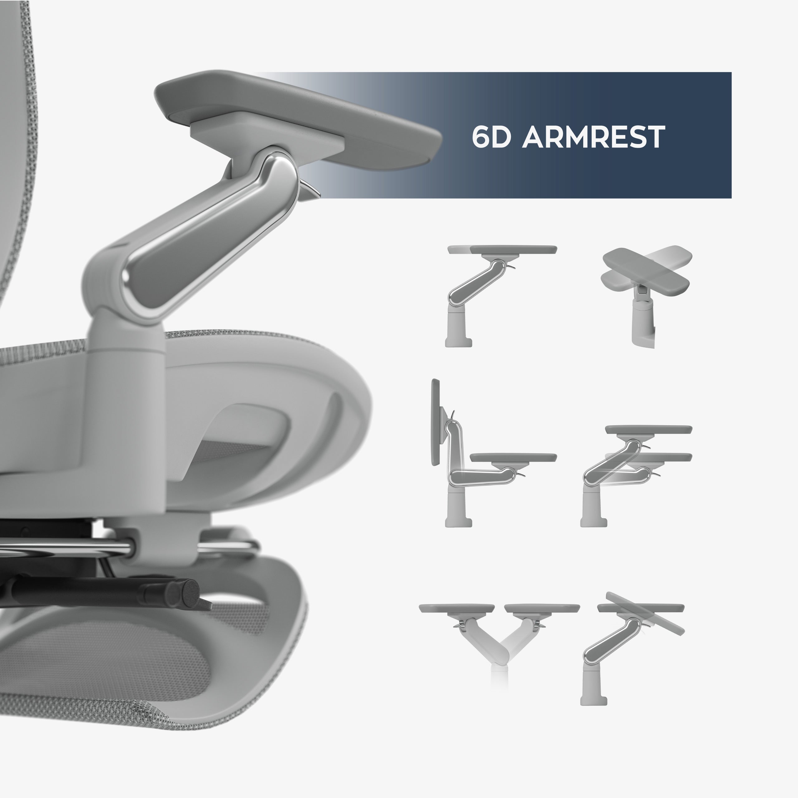 Ergonominė masažinė kėdė Mark Adler Leadpro 8.7 Grey