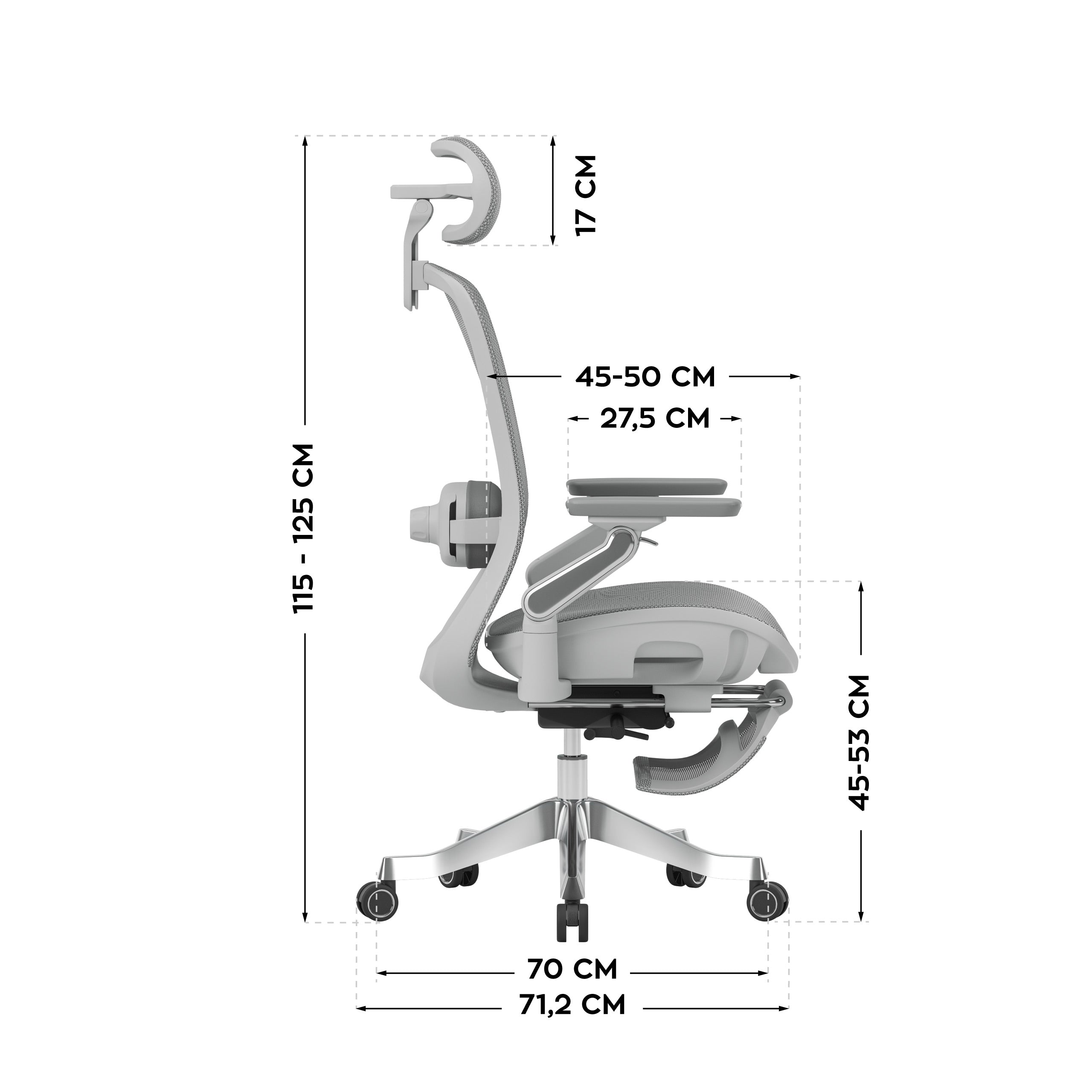 Ergonominė masažinė kėdė Mark Adler Leadpro 8.7 Grey