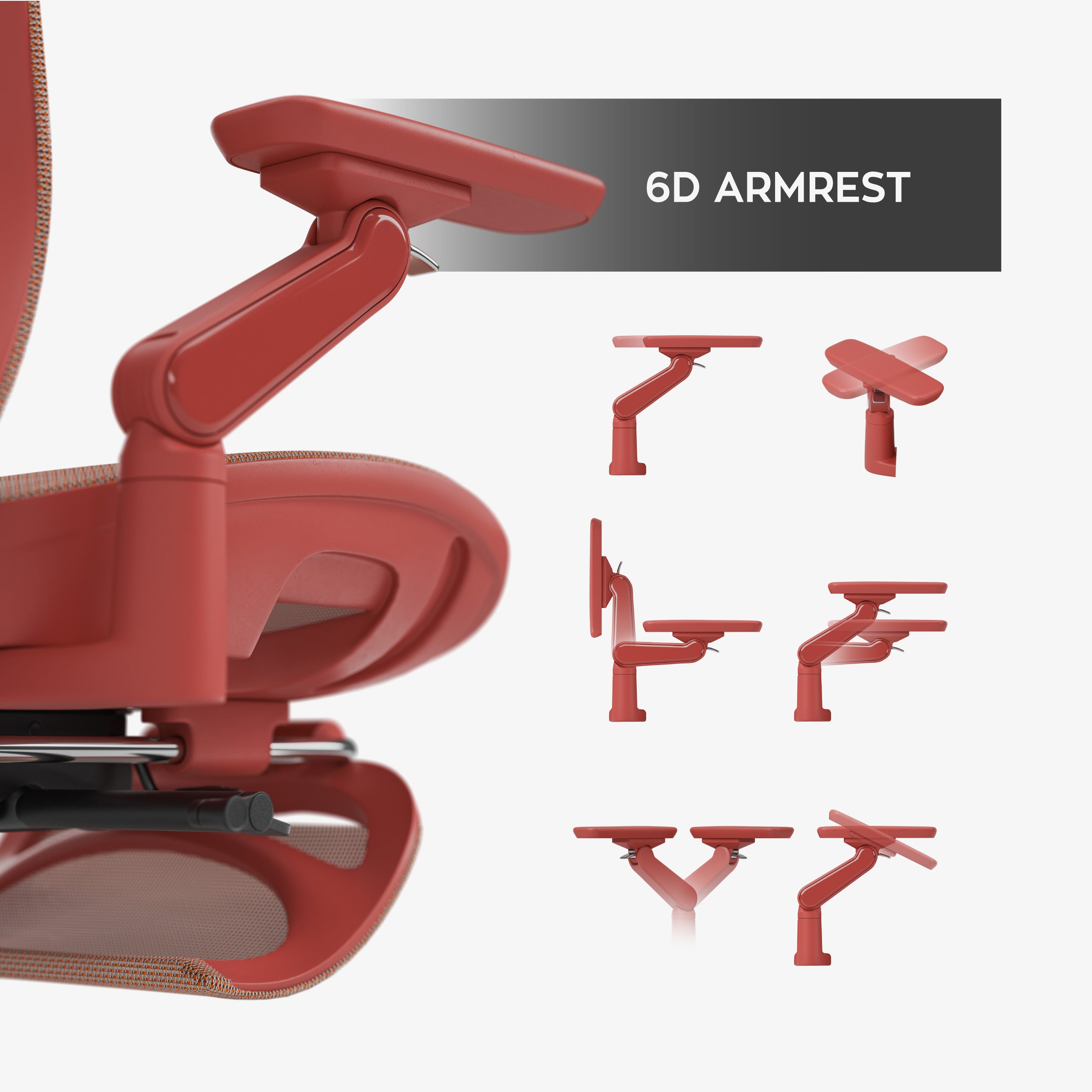 Ergonominė masažinė kėdė Mark Adler Leadpro 8.7 Red