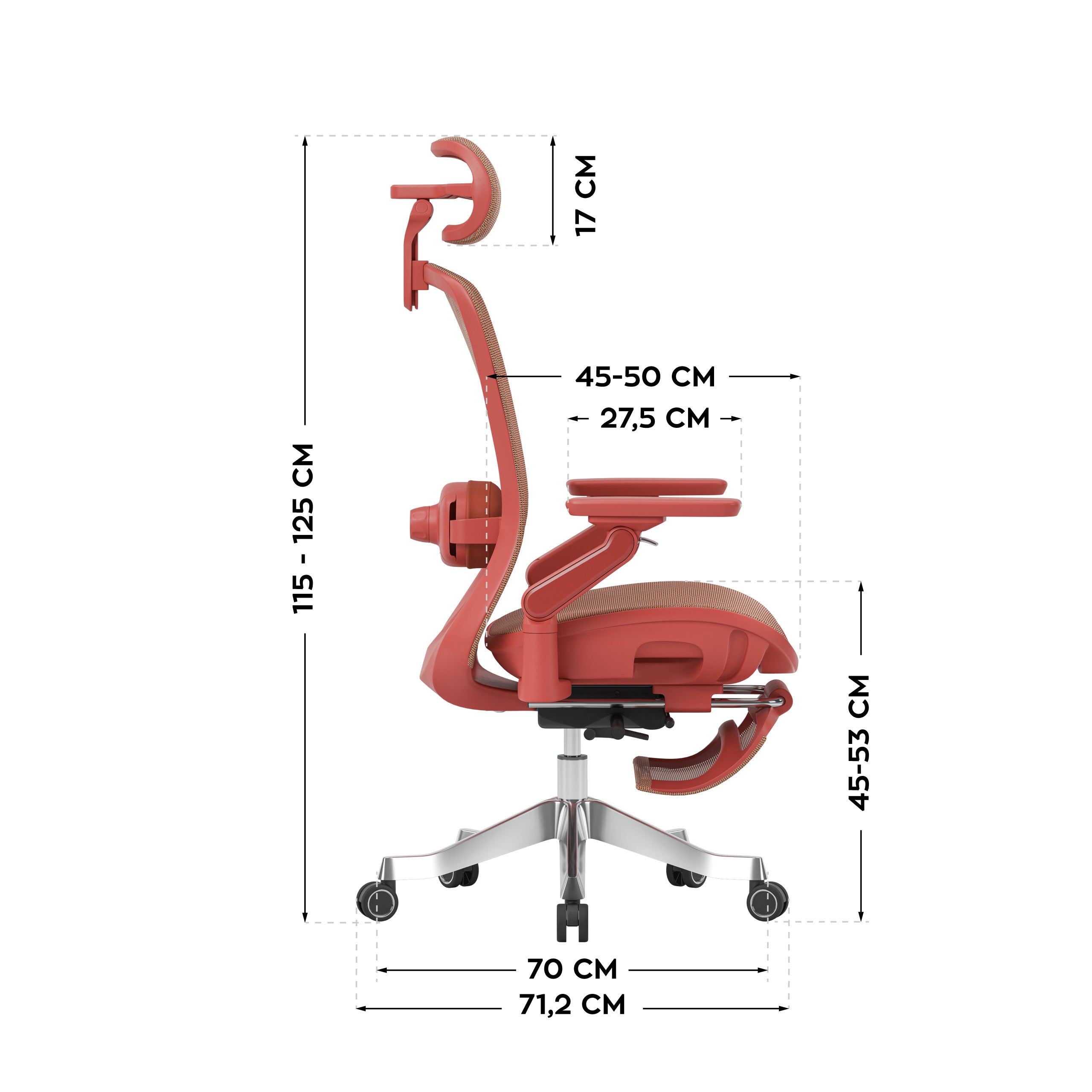 Ergonominė masažinė kėdė Mark Adler Leadpro 8.7 Red