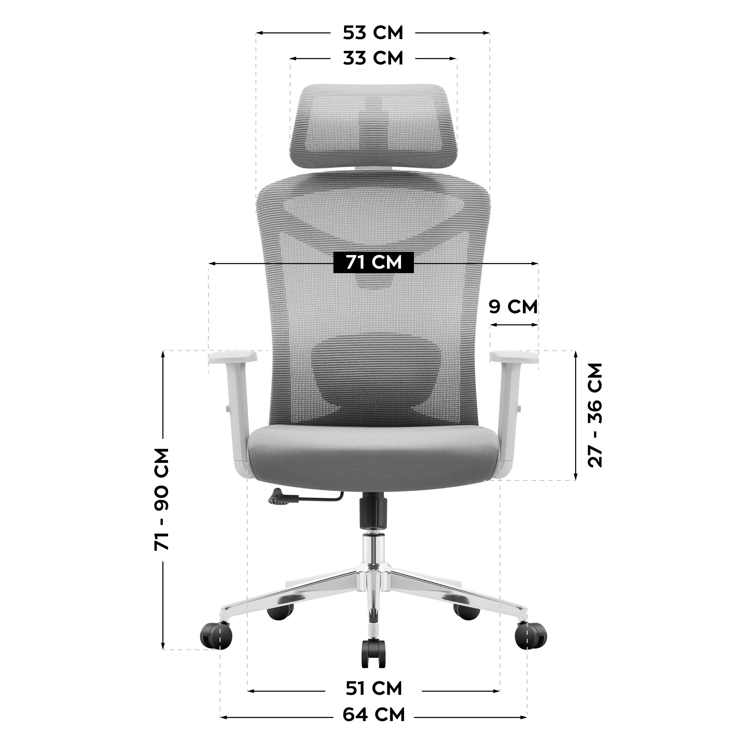 Ergonomiška biuro kėdė Mark Adler Manager 2.6 Grey