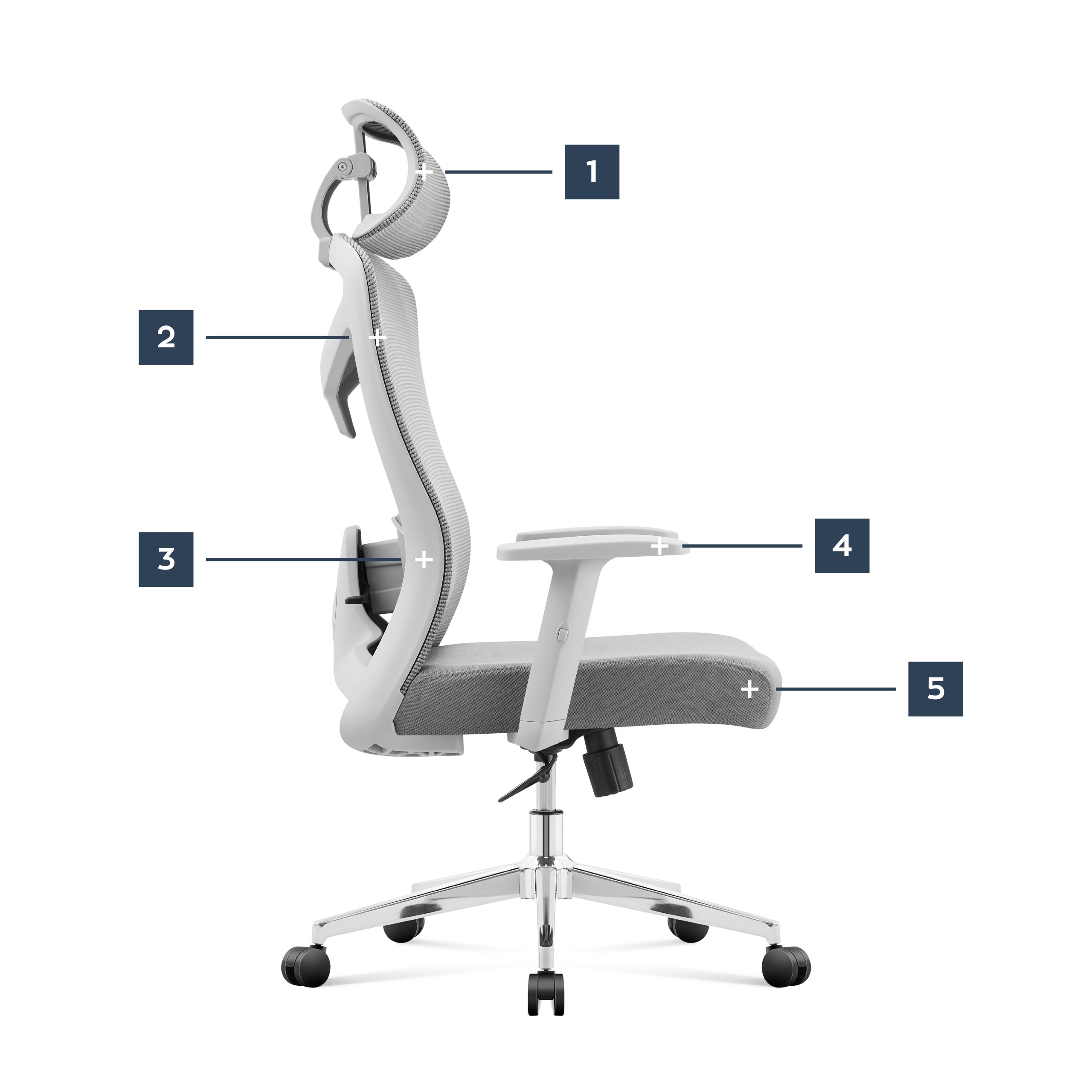 Ergonomiška biuro kėdė Mark Adler Manager 2.6 Grey