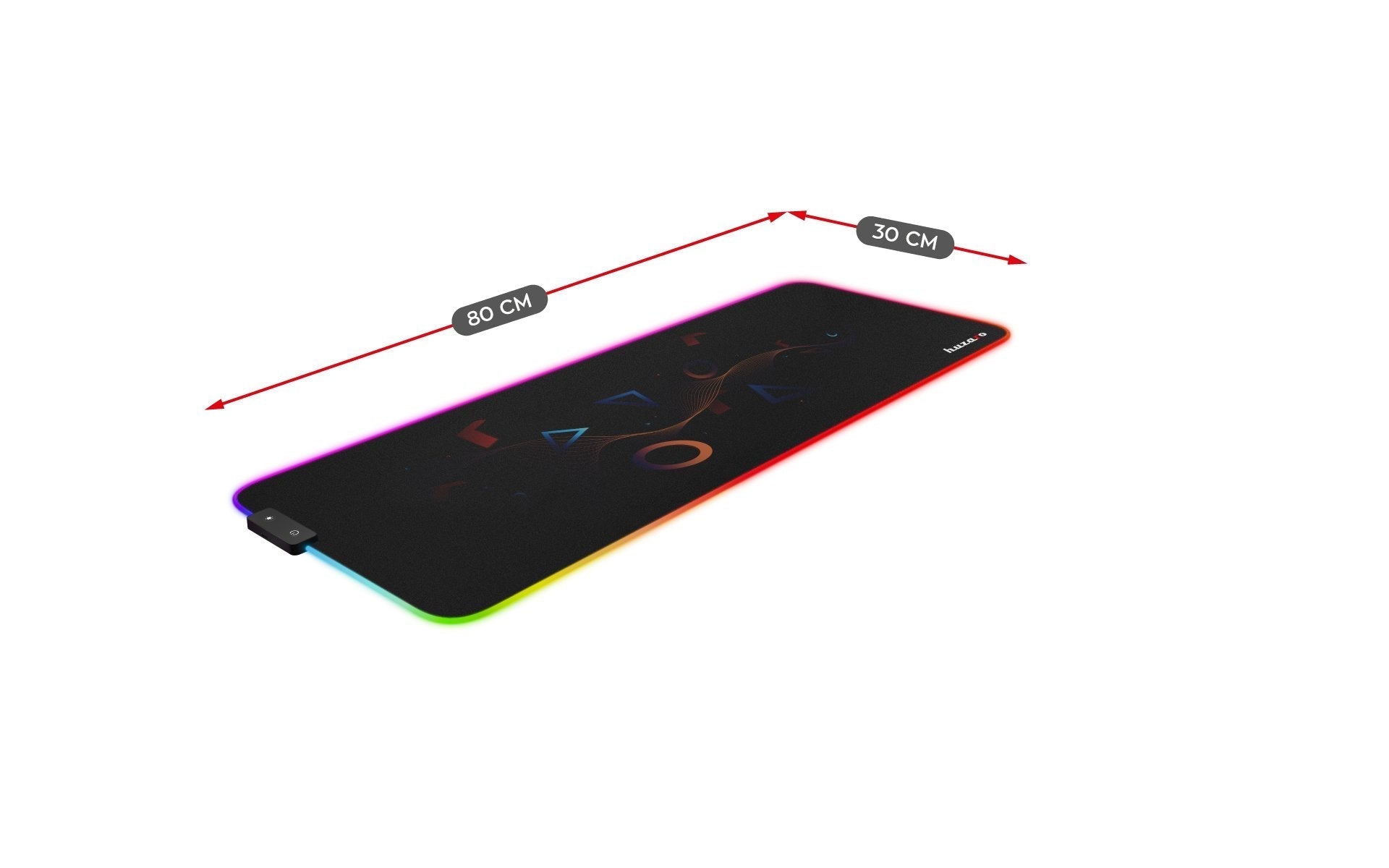 Huzaro 2.0 XL RGB žaidimų pelės kilimėlis