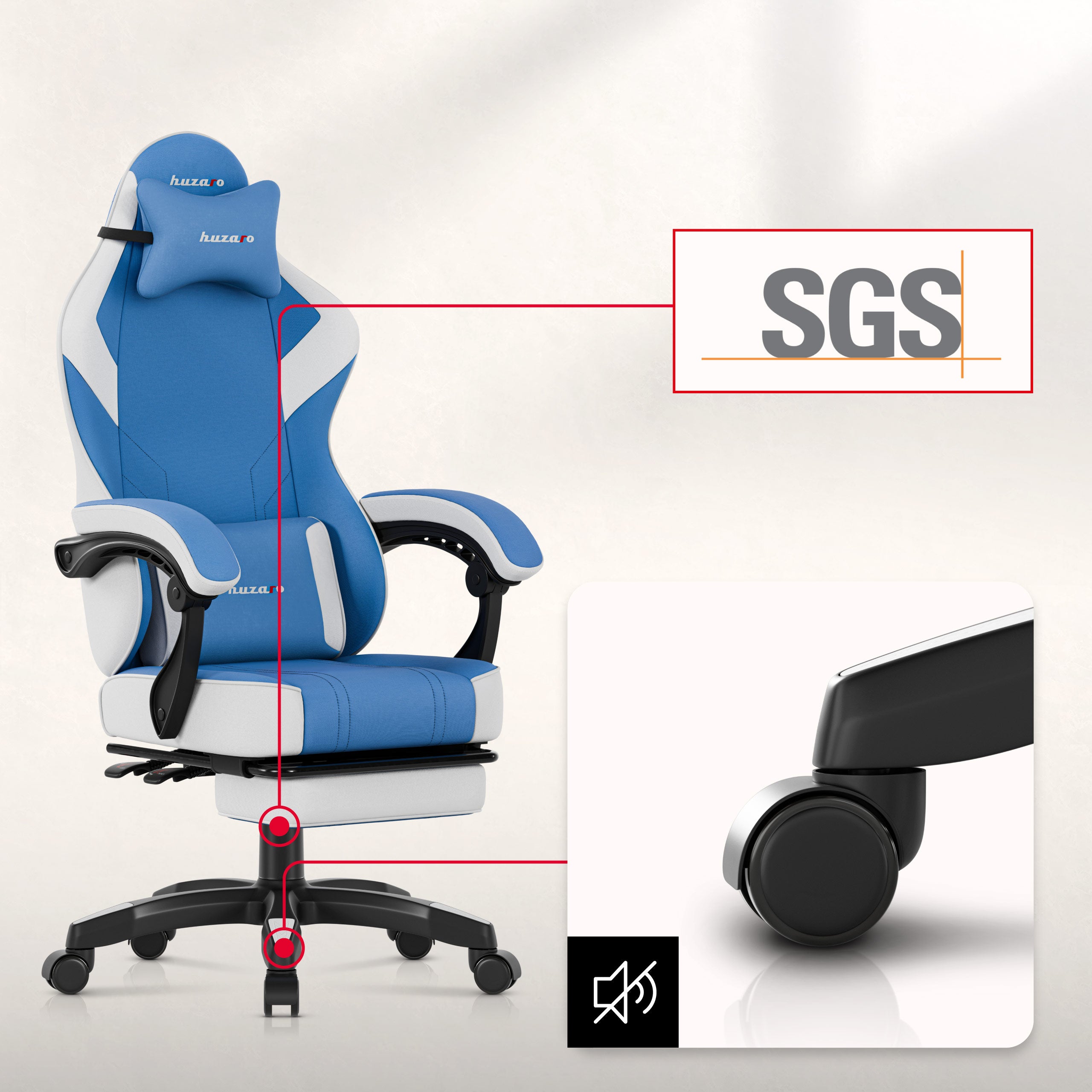 Poliuretano-gumos ratai 50 mm