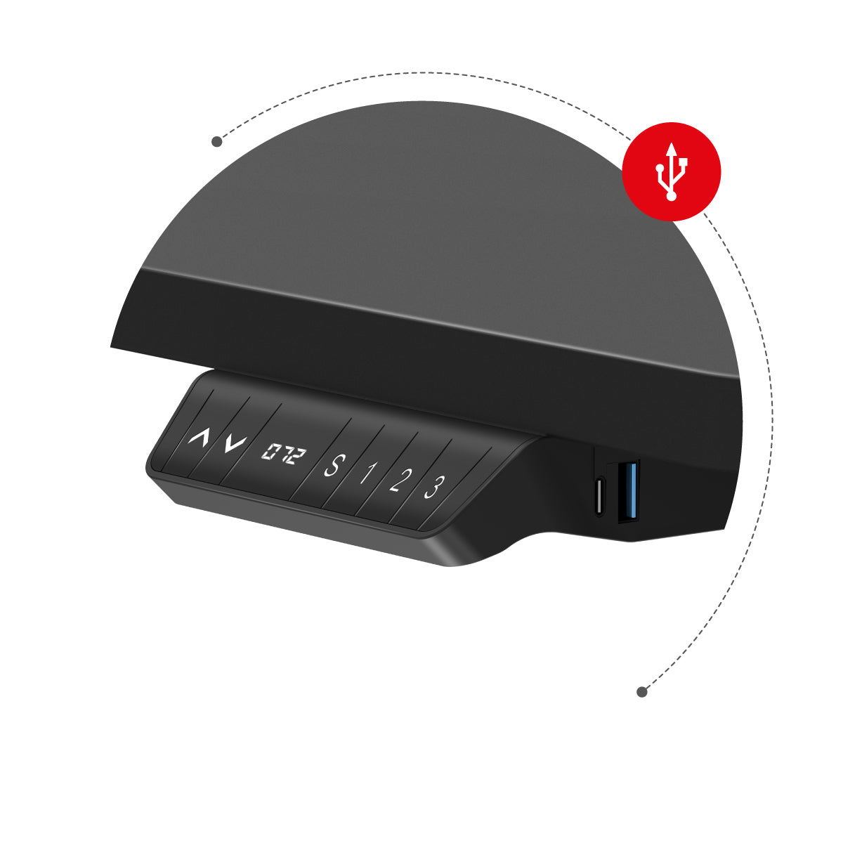 USB lizdas ir C įvestis