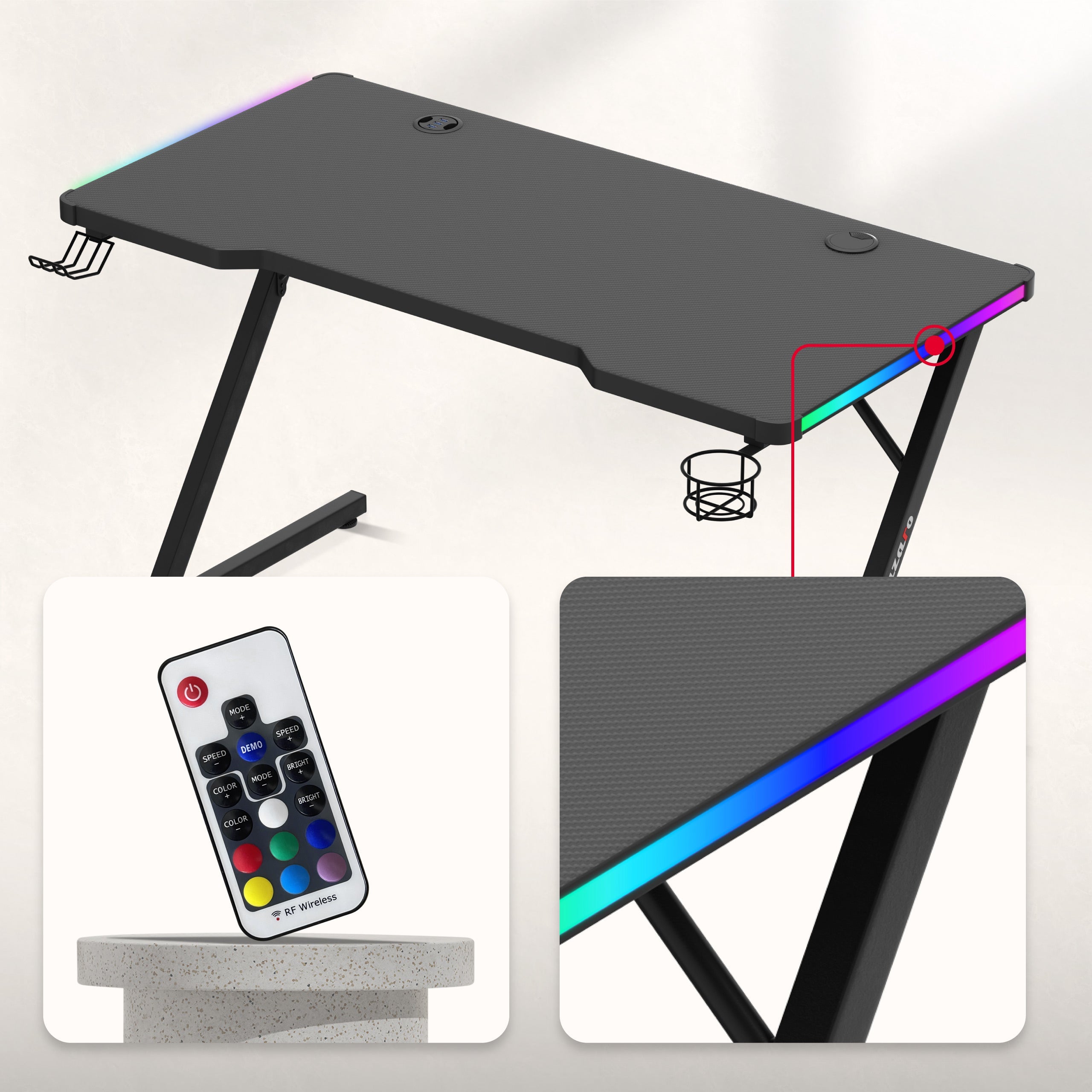RGB LED apšvietimas, valdomas patogiu nuotolinio valdymo pulteliu