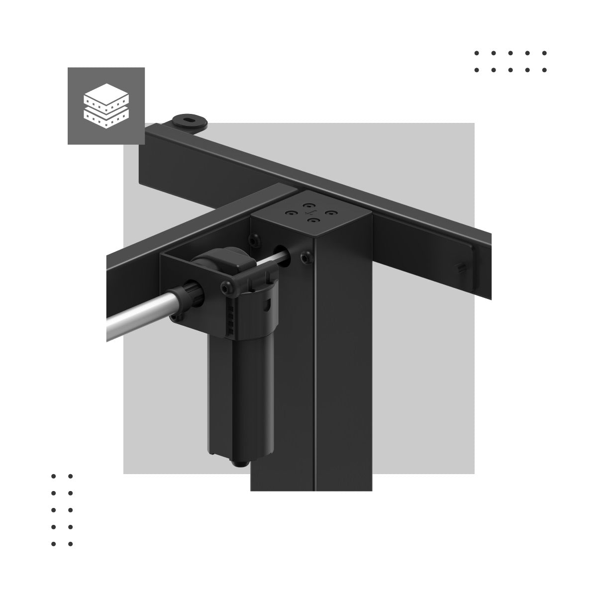 Dviejų kolonų konstrukcijos kojos