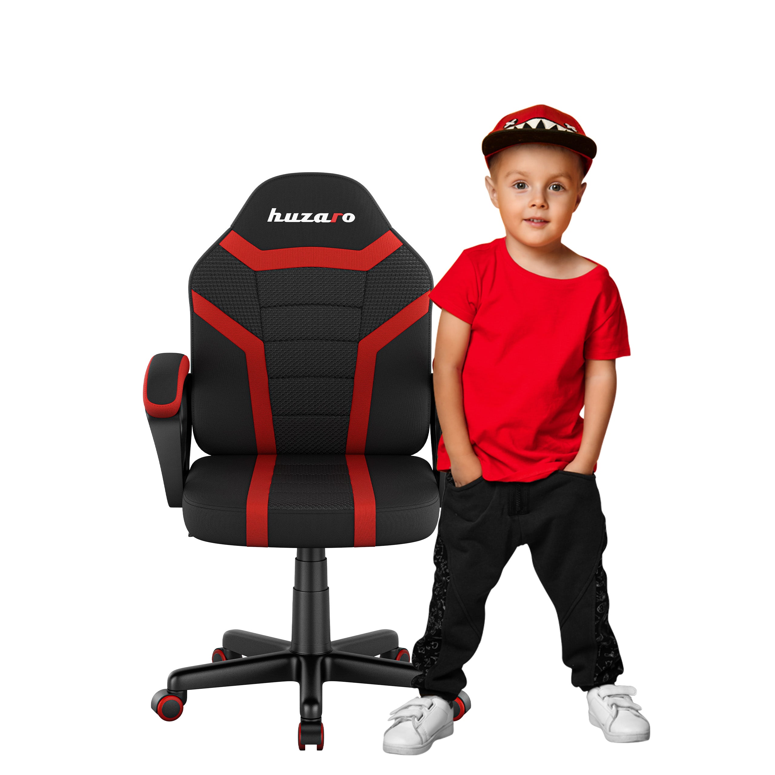 Huzaro Ranger 1.0 Red Mesh Žaidimų kėdė vaikui