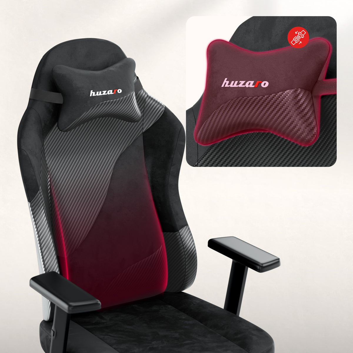 Žaidimų kėdė paaugliams Huzaro Ranger 5.7 Carbon Black