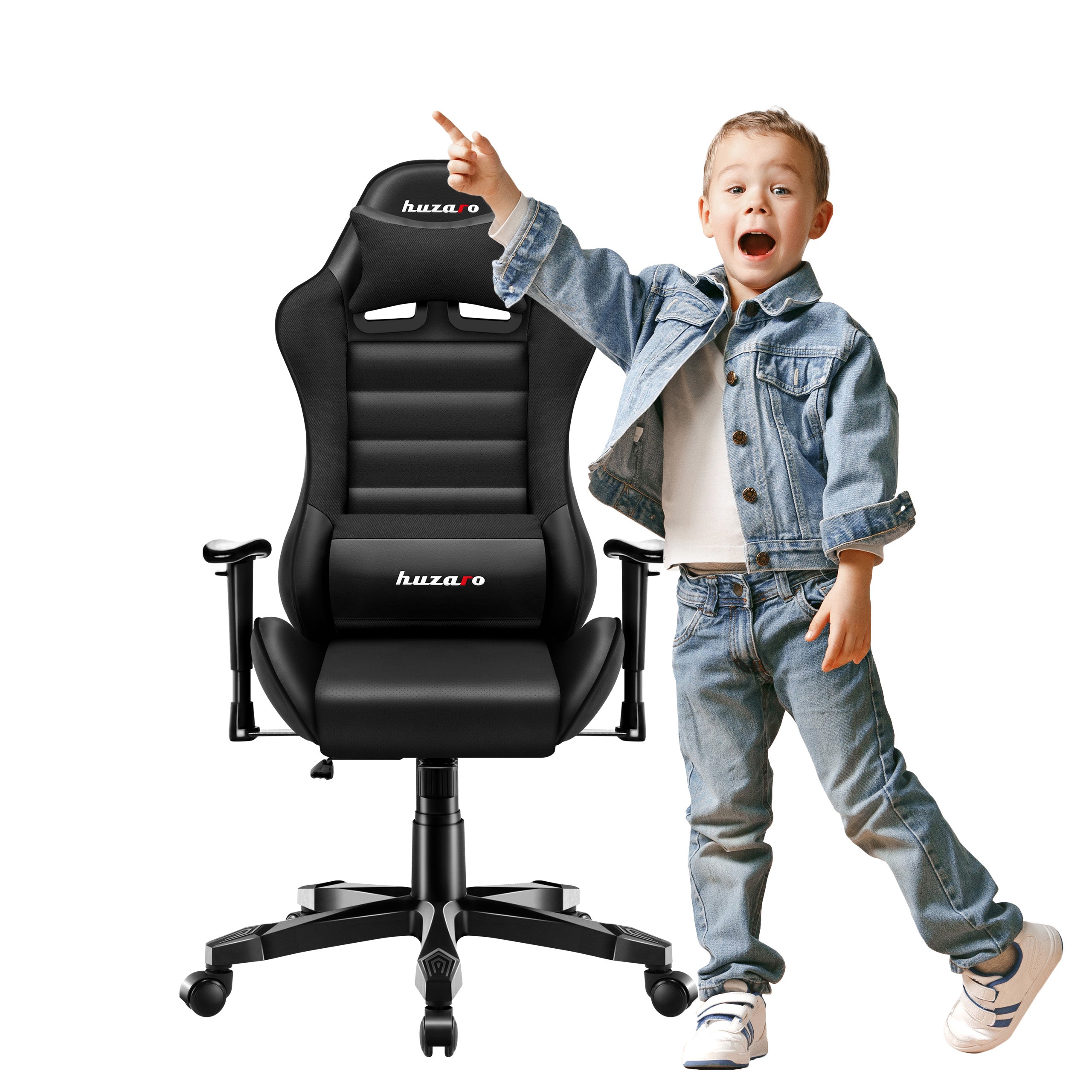 Huzaro Ranger 6.0 Žaidimų kėdė vaikui juoda