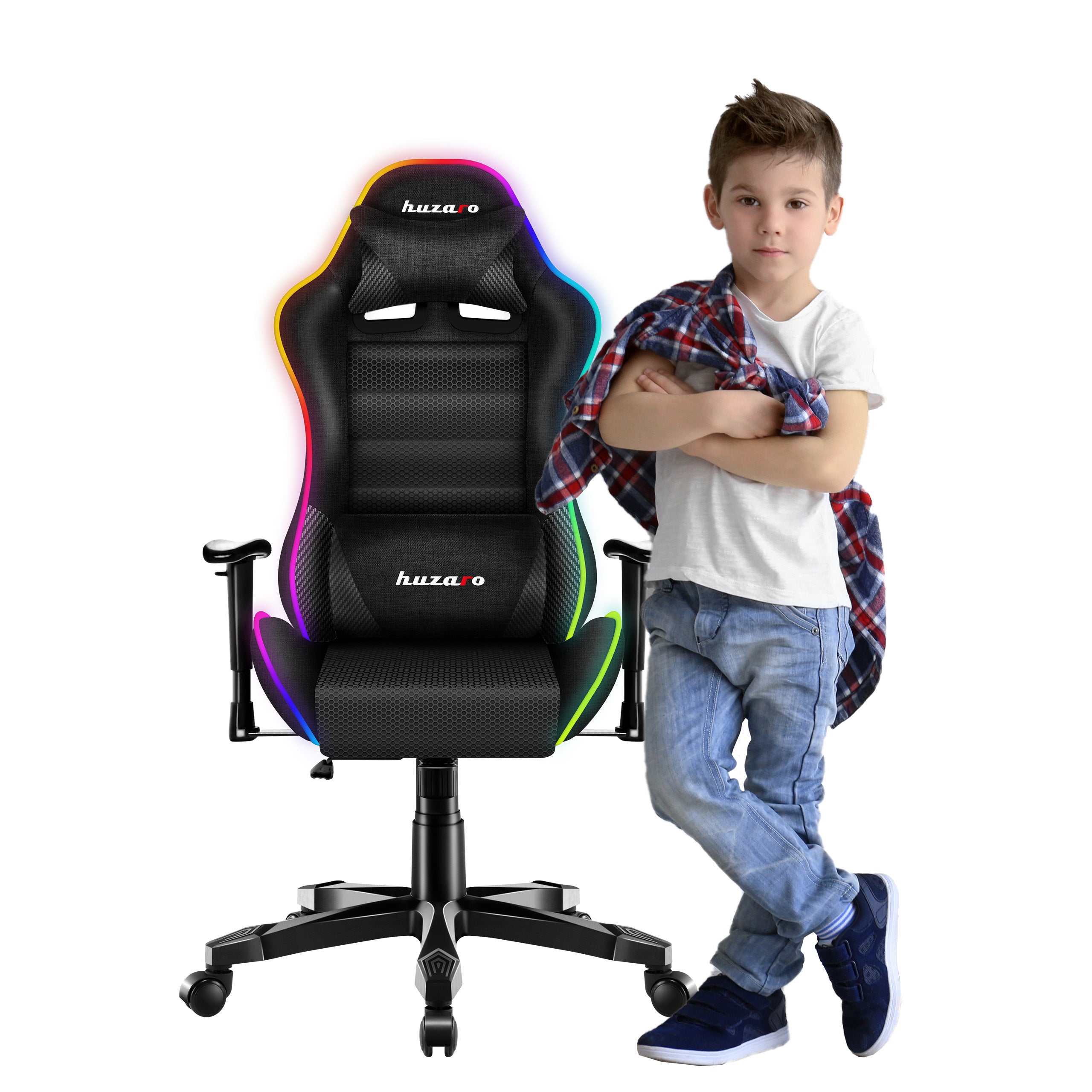 Huzaro Ranger 6.0 RGB tinklelio Žaidimų kėdė vaikui