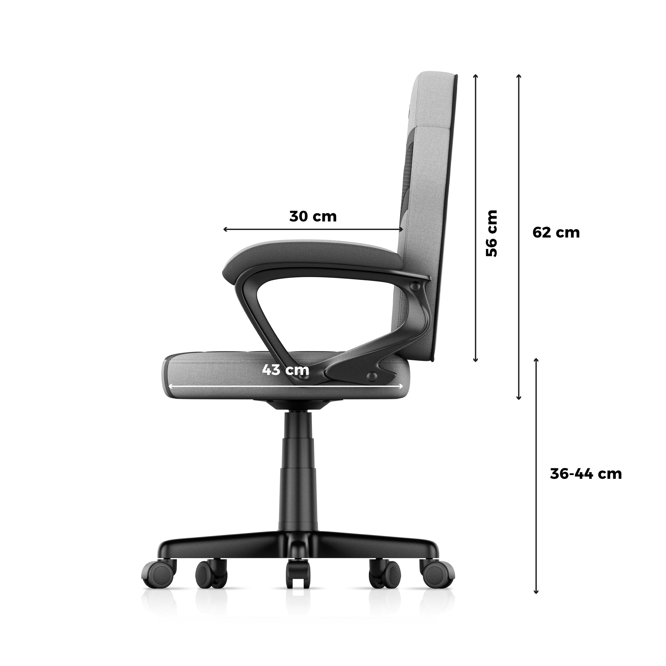 Huzaro Ranger 1.0 Grey Mesh Žaidimų kėdė vaikui