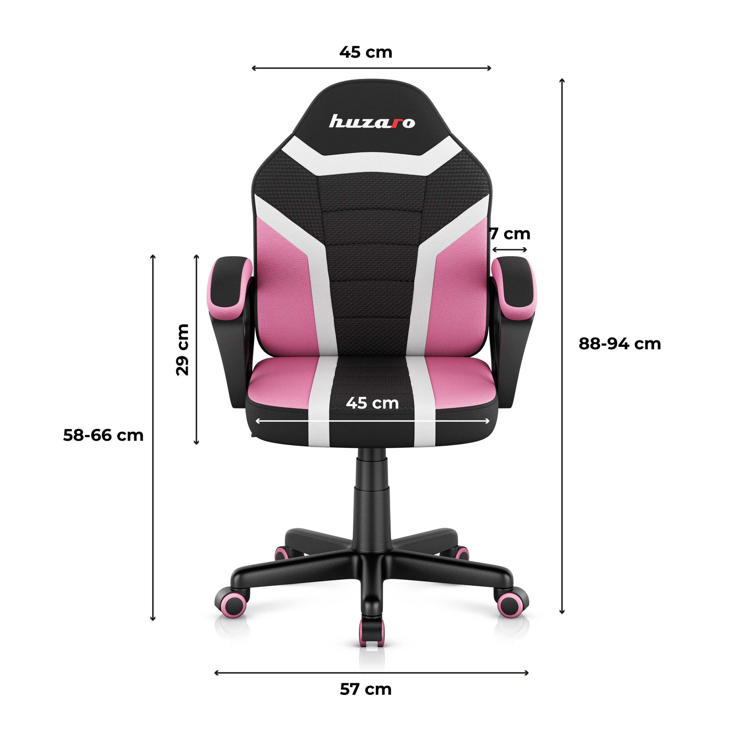 Huzaro Ranger 1.0 Pink Mesh Žaidimų kėdė vaikui