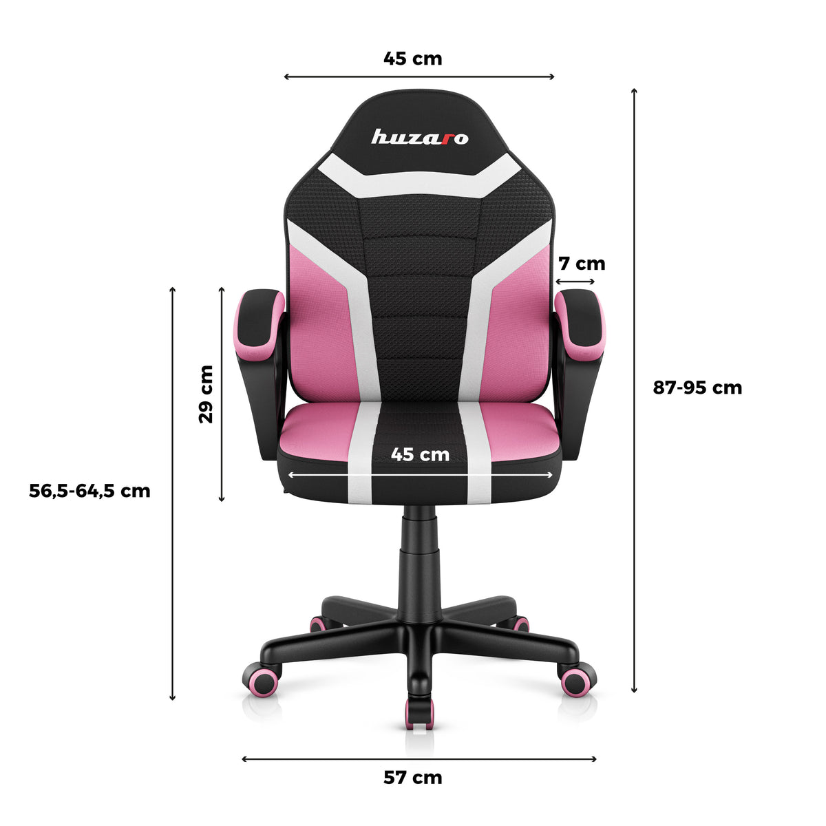Huzaro Ranger 1.0 Pink Mesh Žaidimų kėdė vaikui