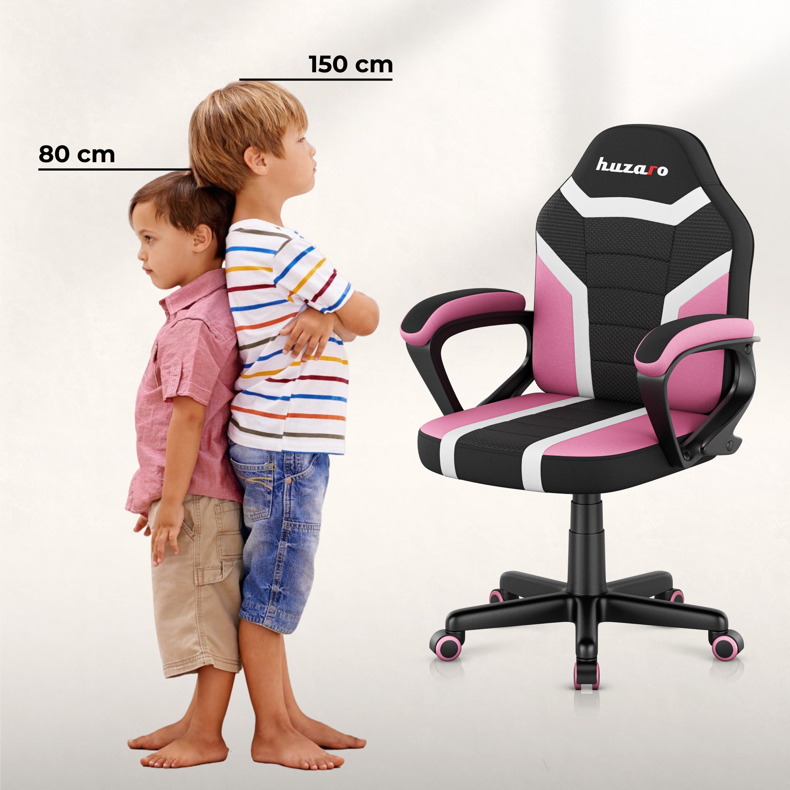 Huzaro Ranger 1.0 Pink Mesh Žaidimų kėdė vaikui