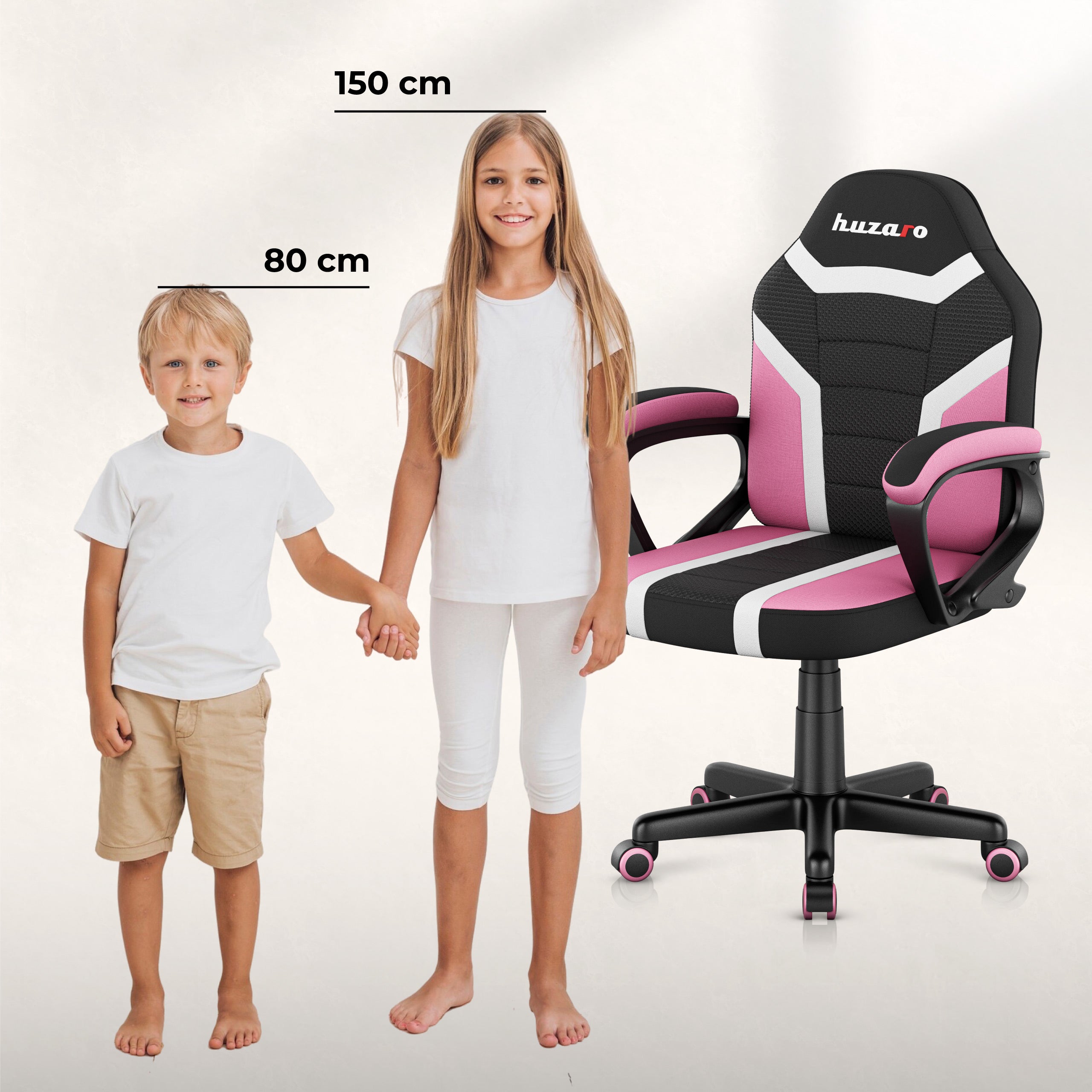 Huzaro Ranger 1.0 Pink Mesh Žaidimų kėdė vaikui