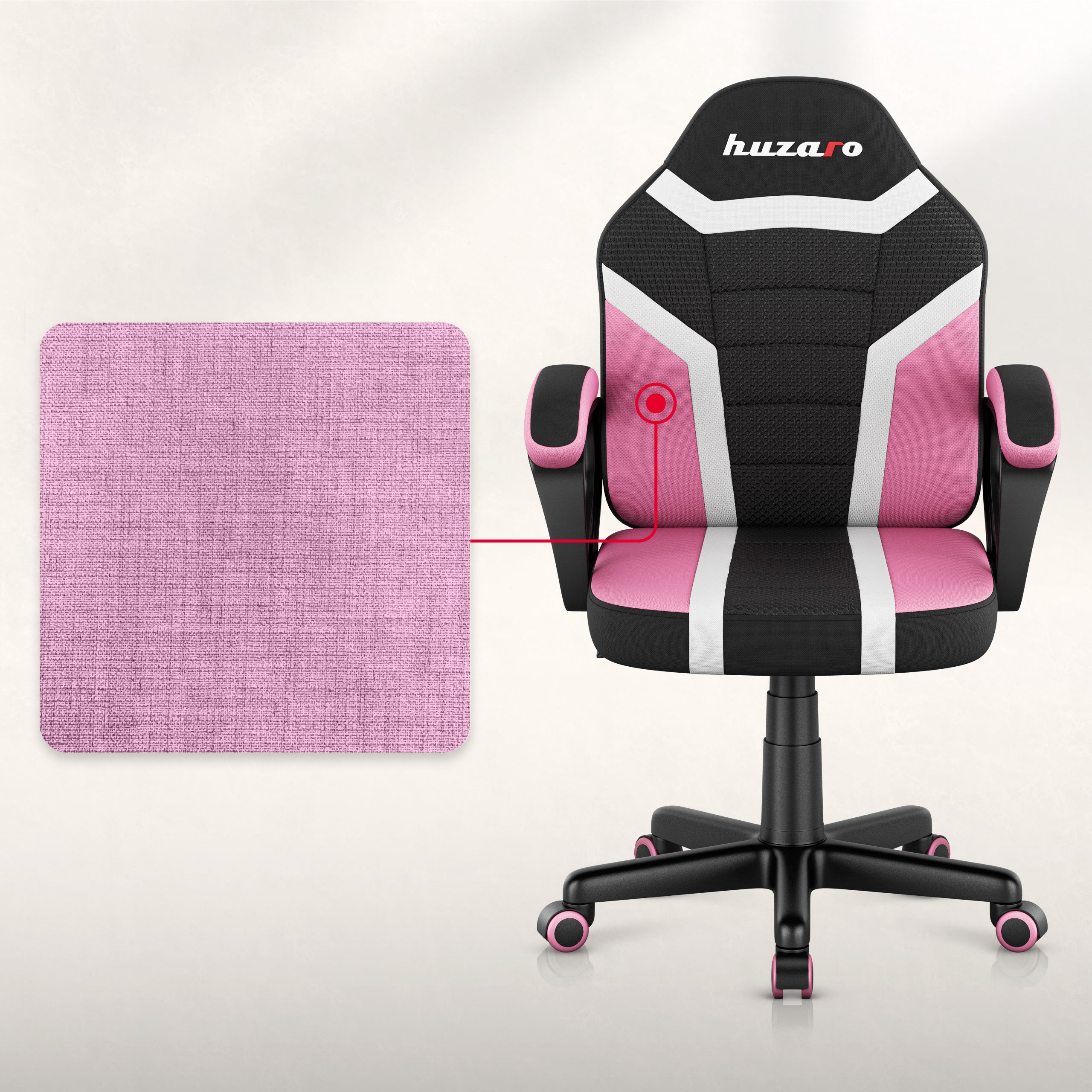 Huzaro Ranger 1.0 Pink Mesh Žaidimų kėdė vaikui
