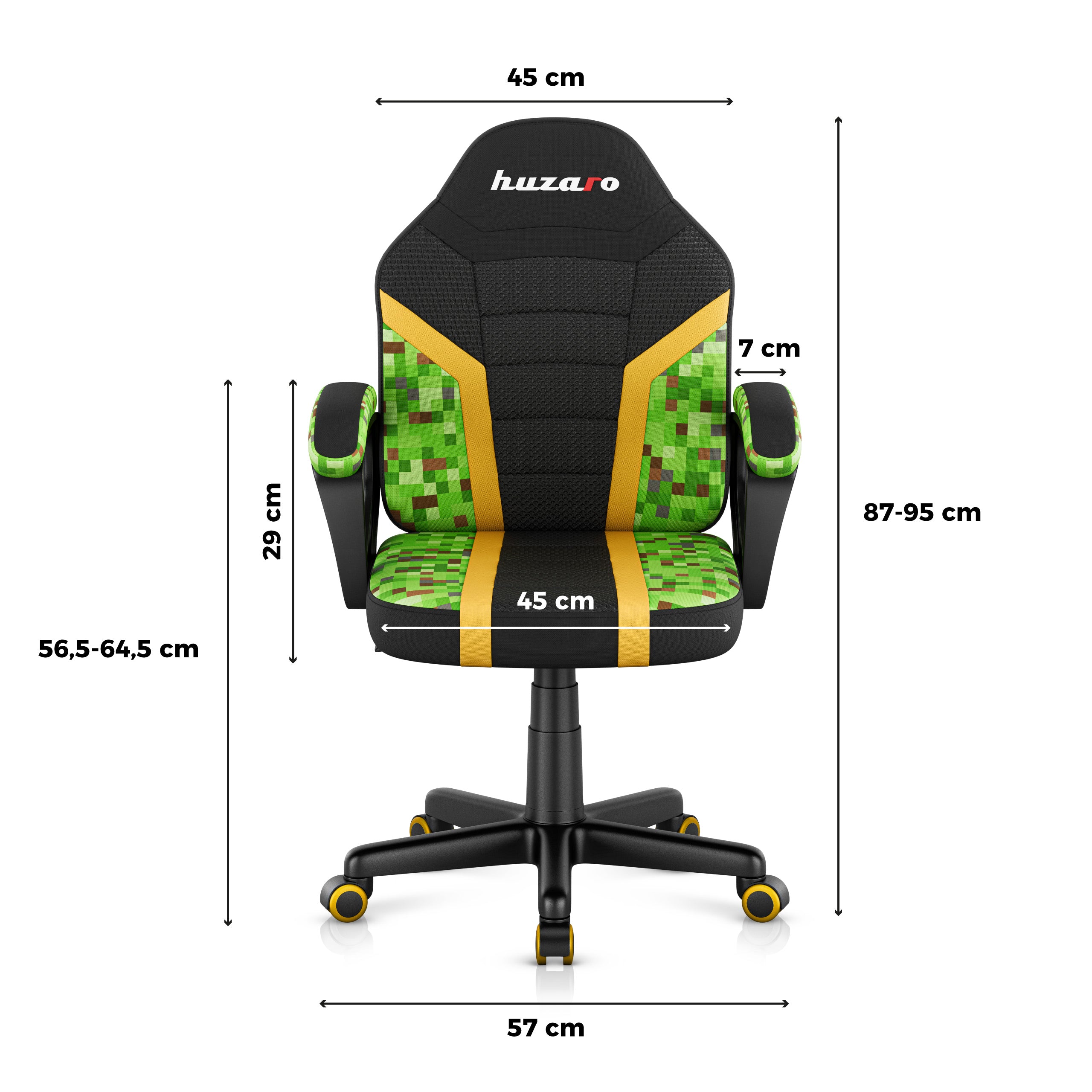 Huzaro Ranger 1.0 Pixel Mesh Žaidimų kėdė vaikui