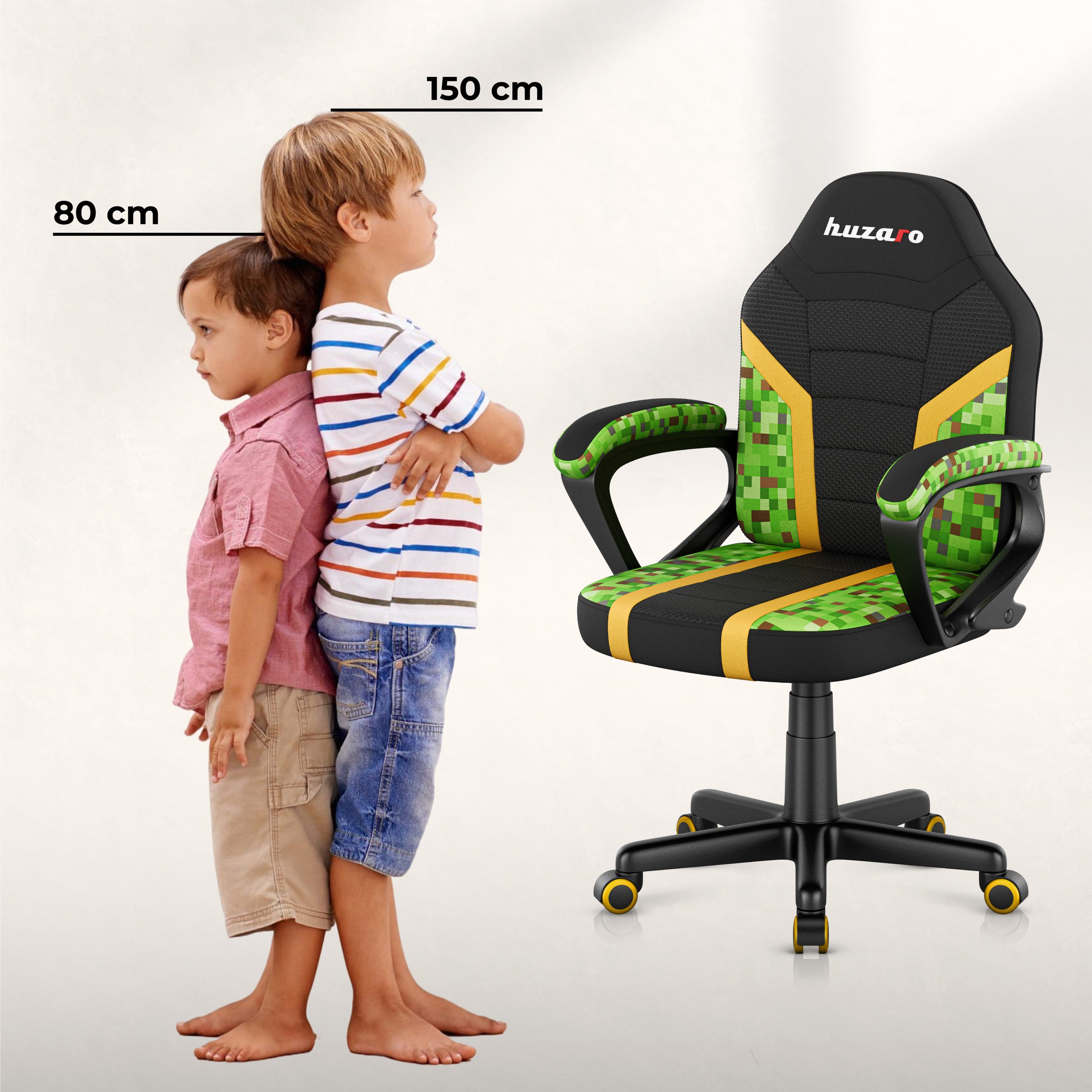 Huzaro Ranger 1.0 Pixel Mesh Žaidimų kėdė vaikui