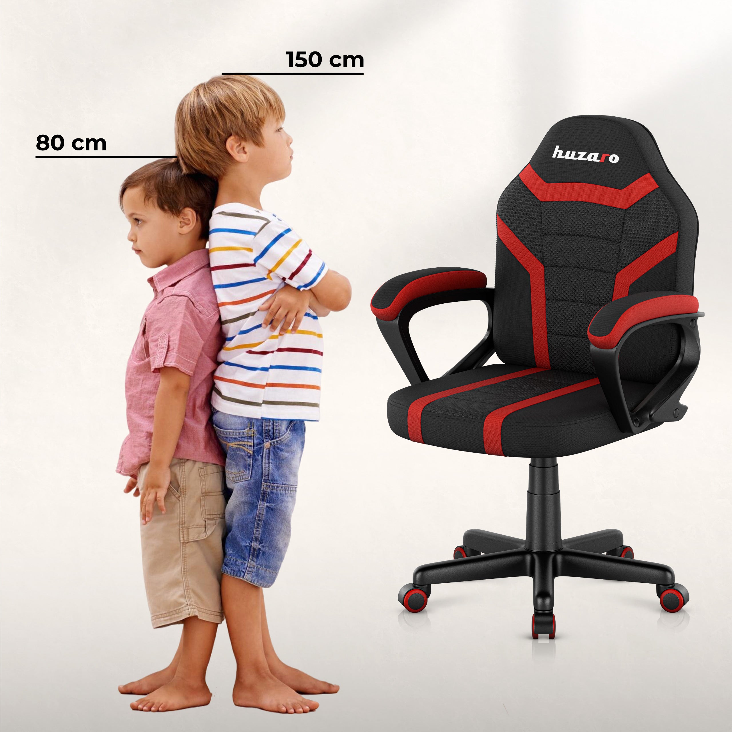 Huzaro Ranger 1.0 Red Mesh Žaidimų kėdė vaikui