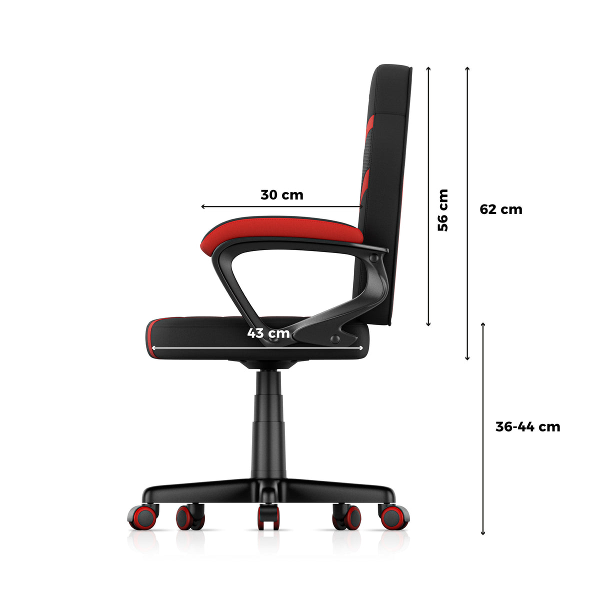 Huzaro Ranger 1.0 Red Mesh Žaidimų kėdė vaikui