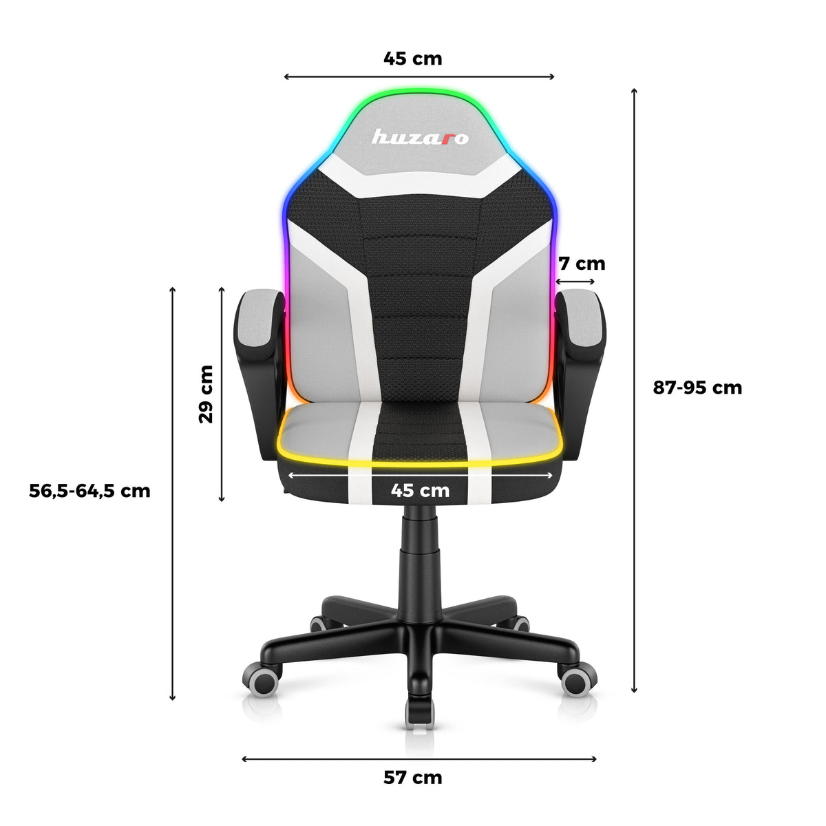 Huzaro Ranger 1.0 RGB Žaidimų kėdė vaikui