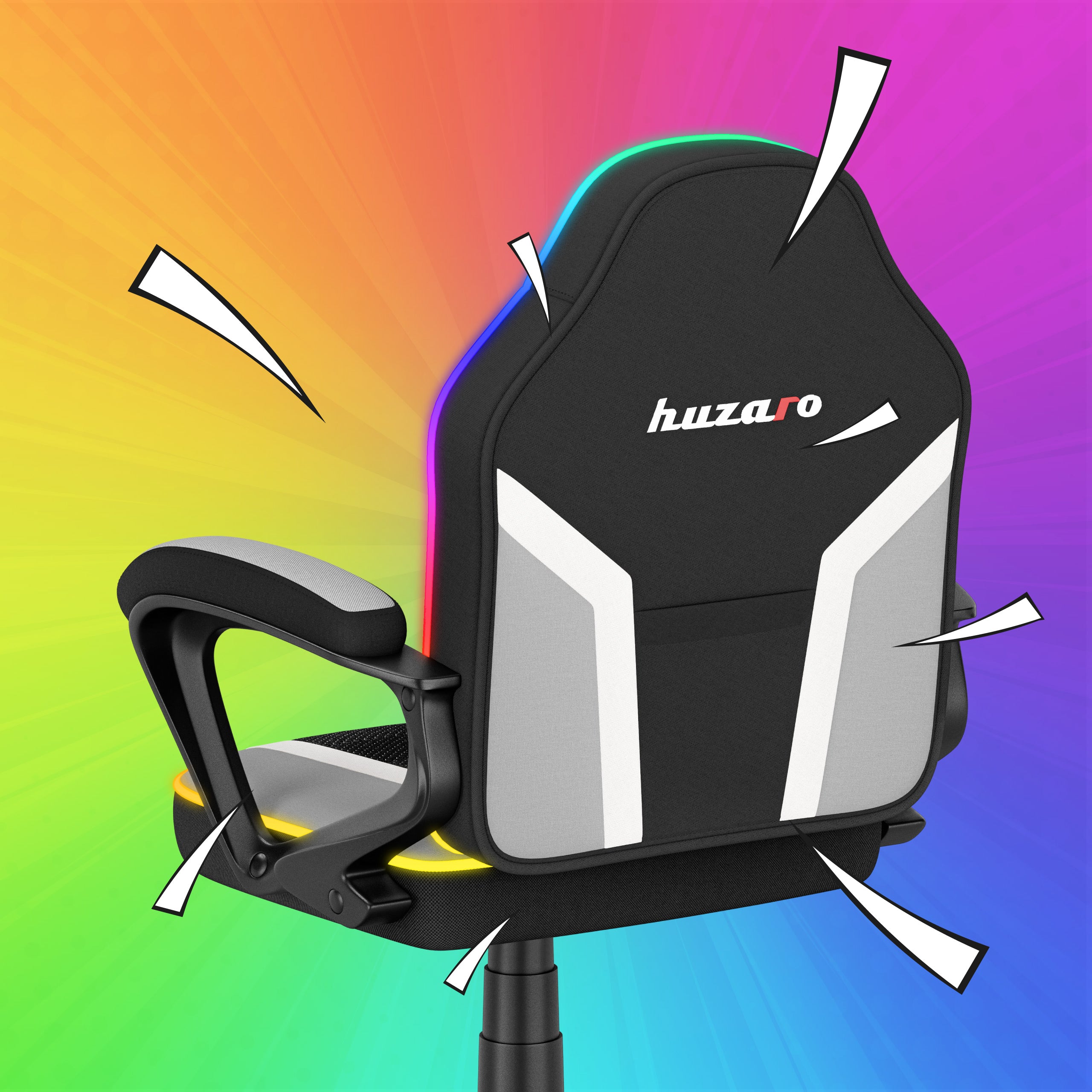 Huzaro Ranger 1.0 RGB Žaidimų kėdė vaikui