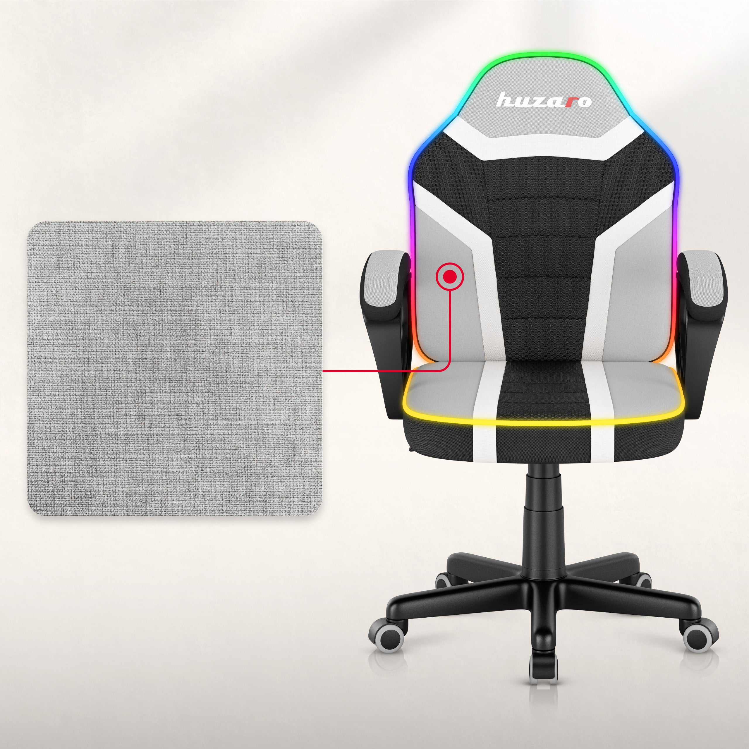 Huzaro Ranger 1.0 RGB Žaidimų kėdė vaikui