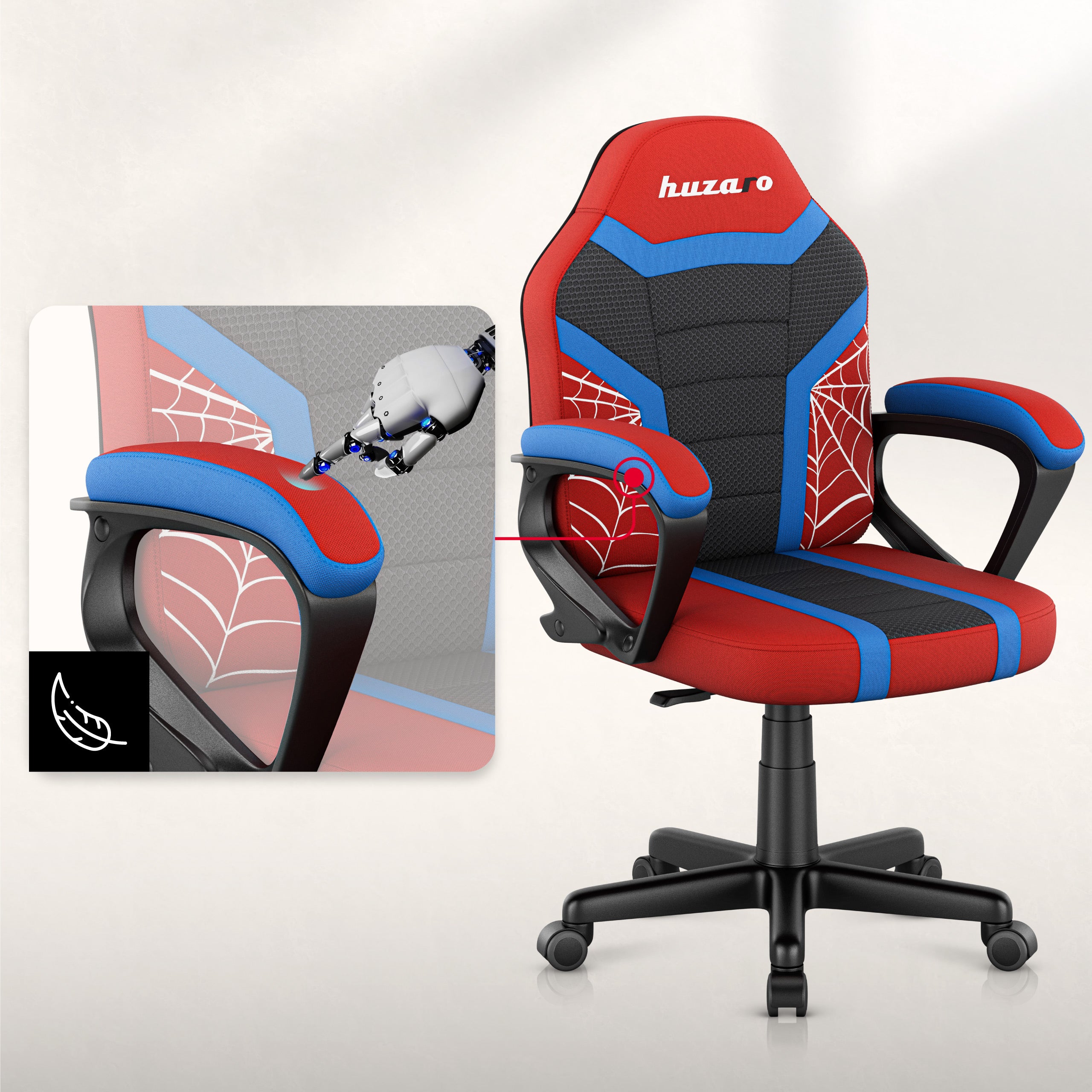 Huzaro Ranger 1.0 Spider Mesh Žaidimų kėdė vaikui