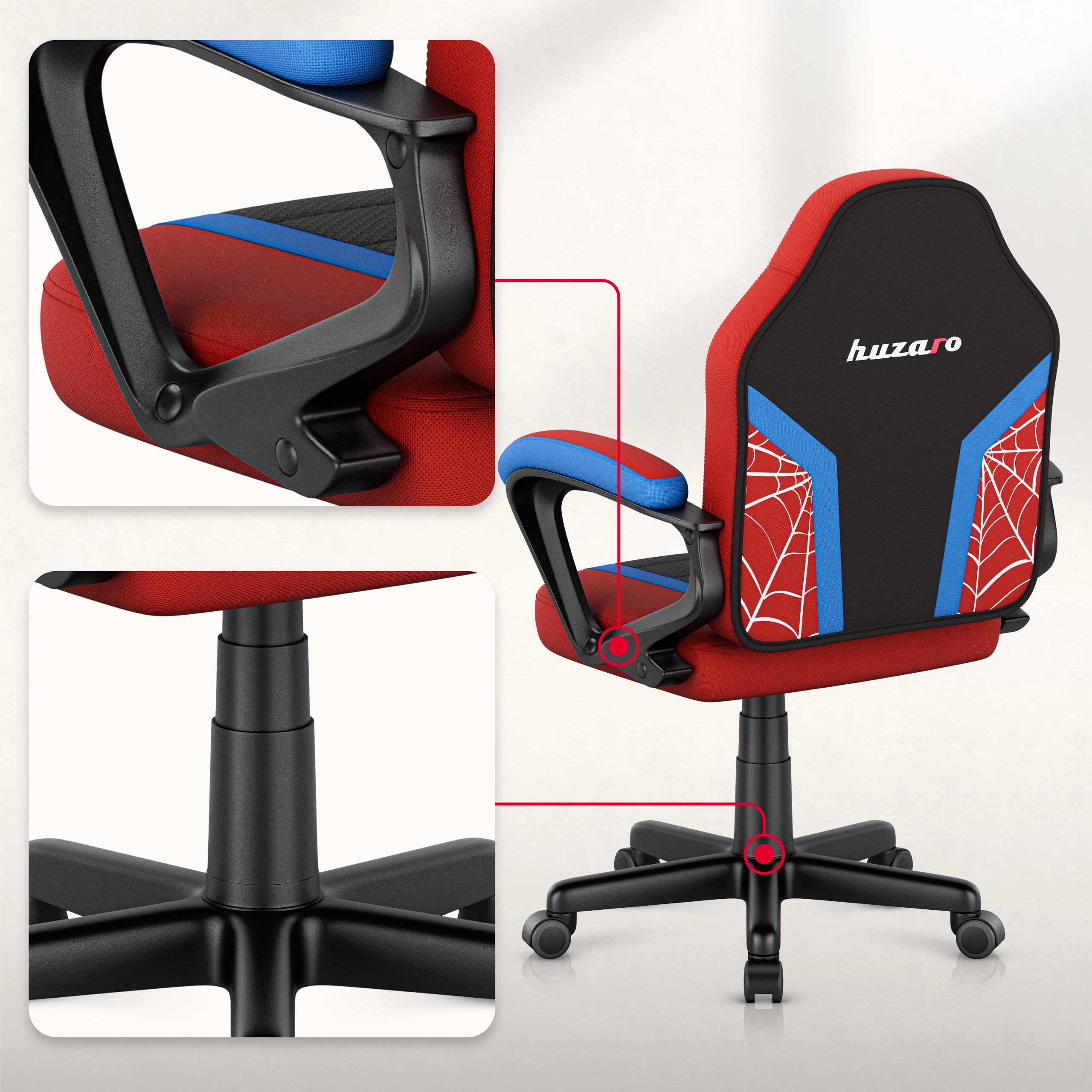 Huzaro Ranger 1.0 Spider Mesh Žaidimų kėdė vaikui