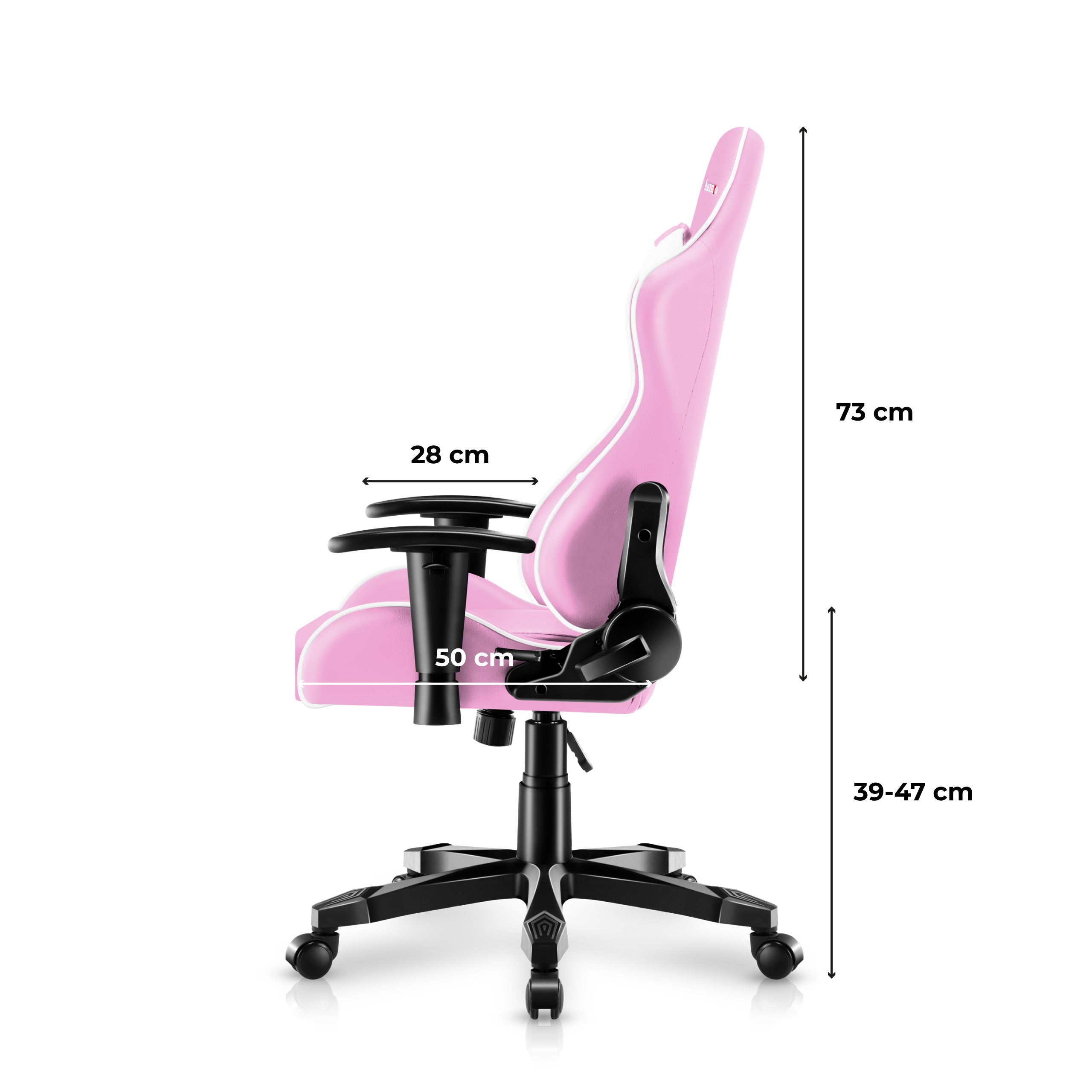 Huzaro Ranger 6.0 rožinė Žaidimų kėdė vaikui