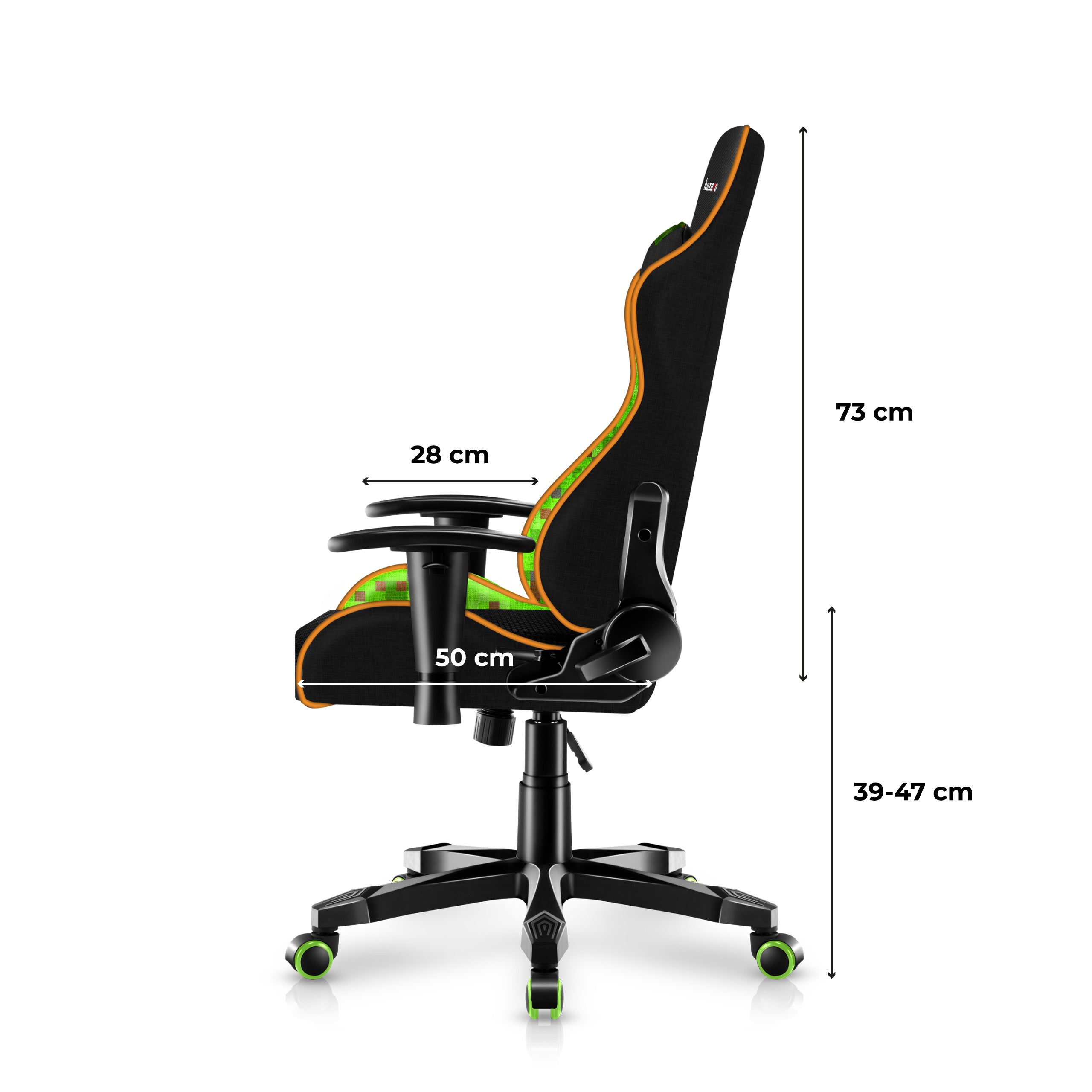 Huzaro Ranger 6.0 Pixel Mesh Žaidimų kėdė vaikui