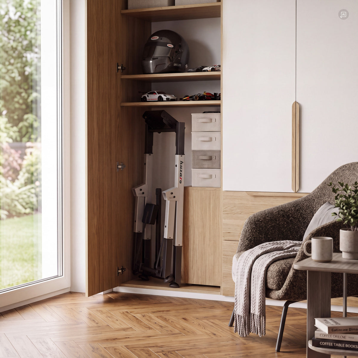 Sulankstomas sim racing rėmas Huzaro Speed 2.5 White