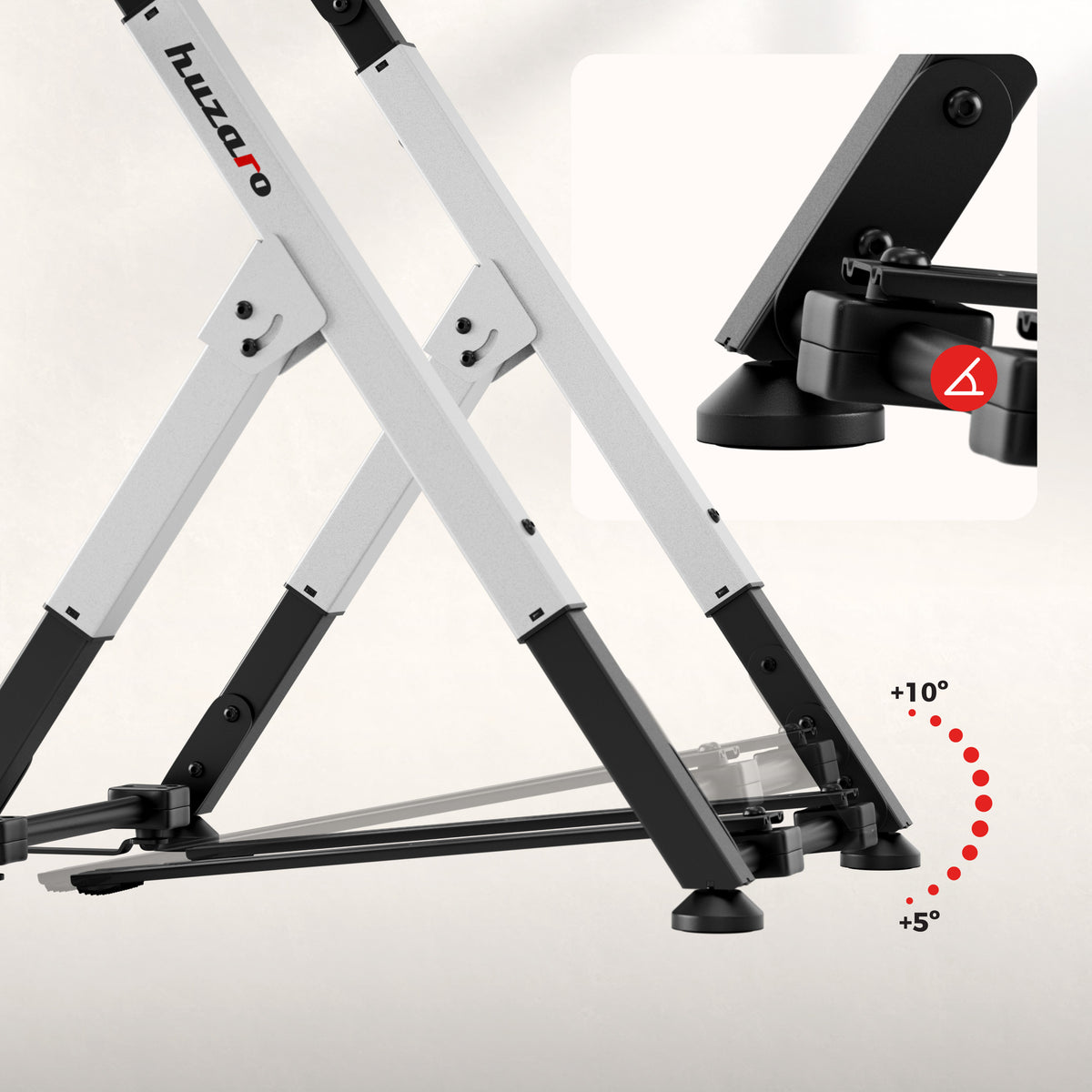 Sulankstomas sim racing rėmas Huzaro Speed 2.5 White