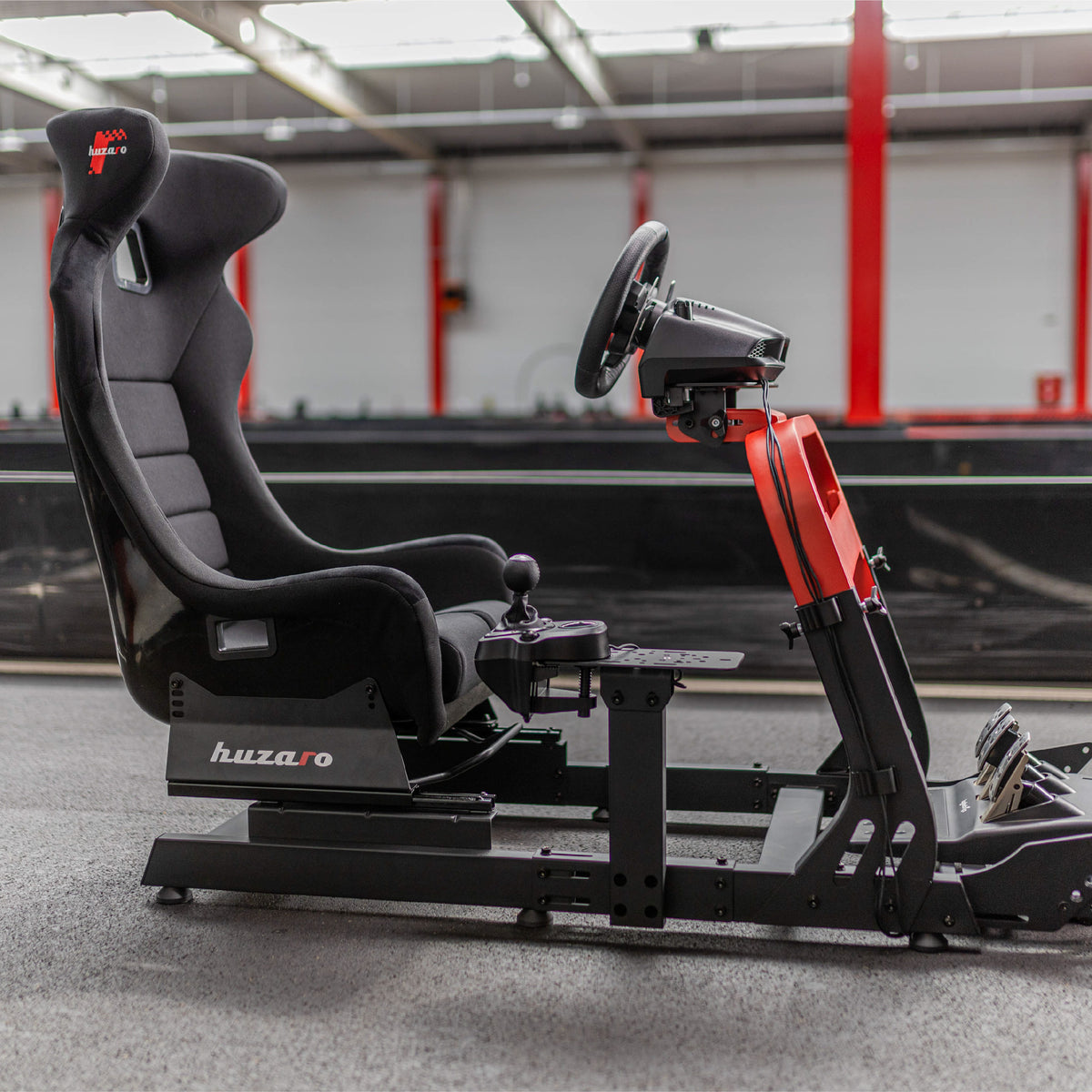 Lenktynių simuliatoriaus kokpitas Huzaro Speed 8.3 sim racing