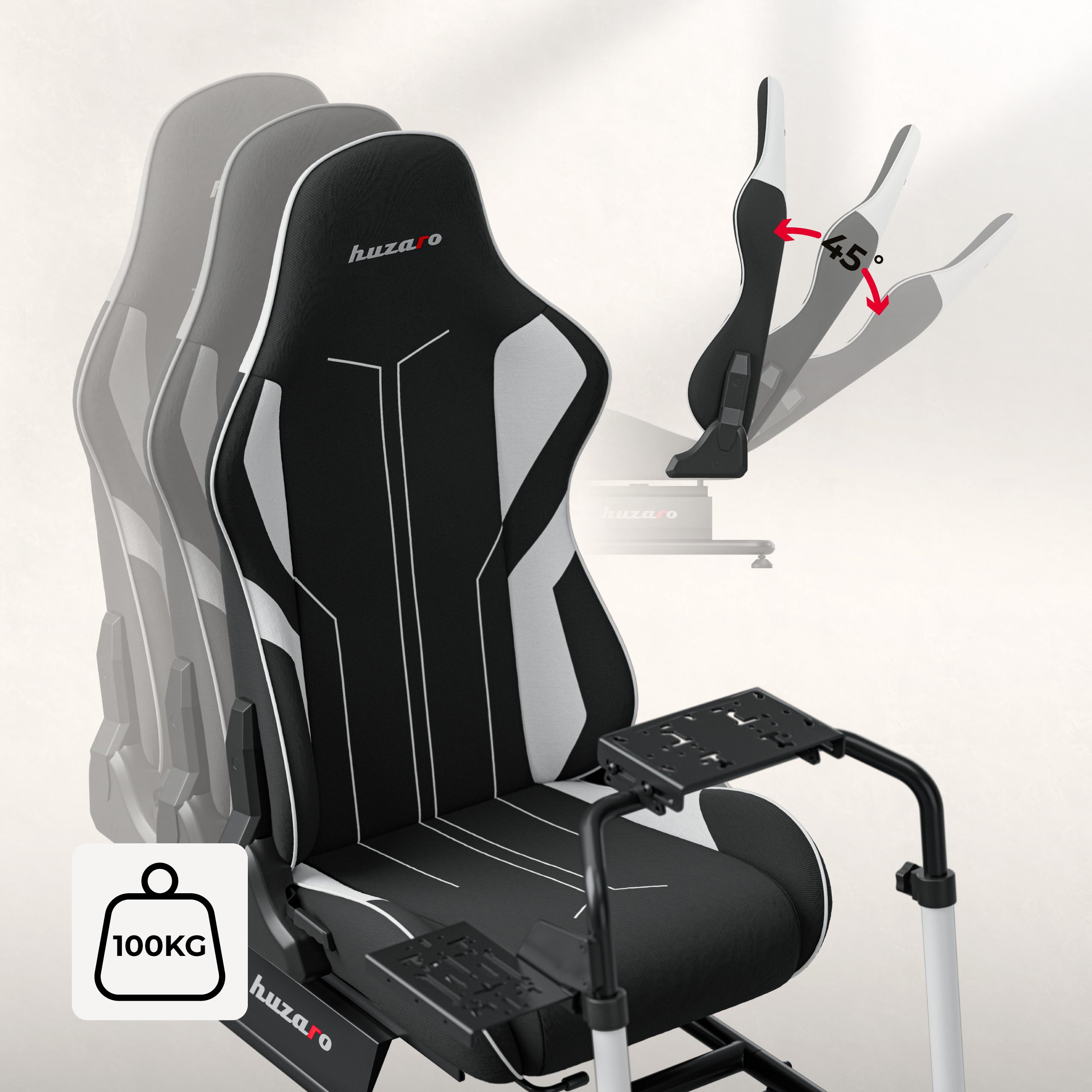 Lenktynių simuliatoriaus kokpitas Huzaro Speed 5.5 sim racing
