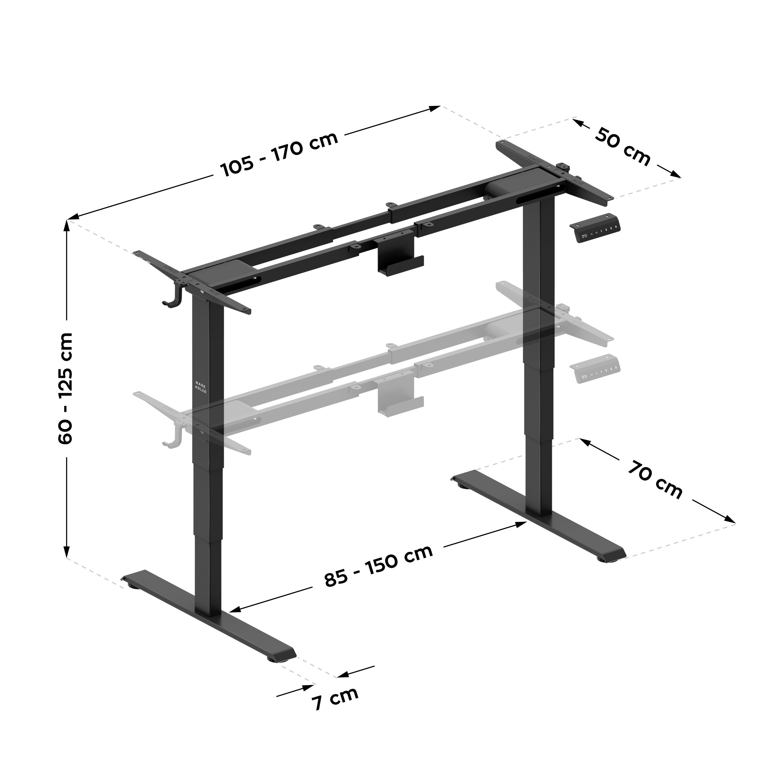Mark Adler Xeno 6.0 Elektrinis stalo rėmas